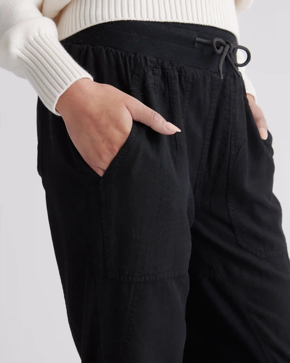 Vintage Wash Tencel Utility Jogger