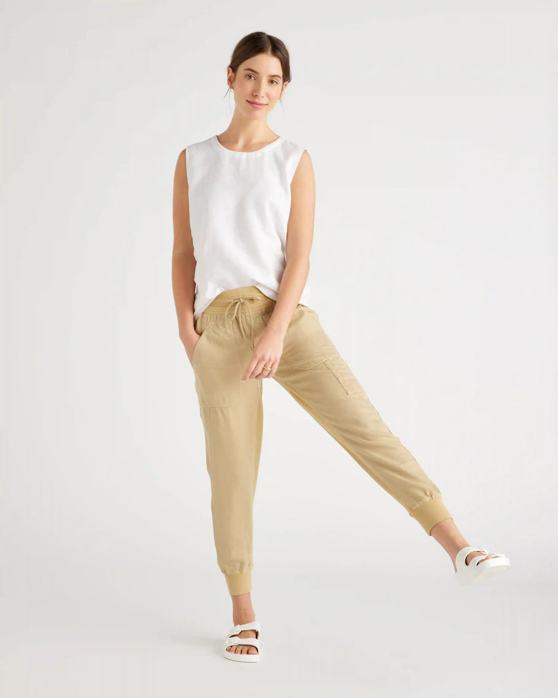 Vintage Wash Tencel Utility Jogger
