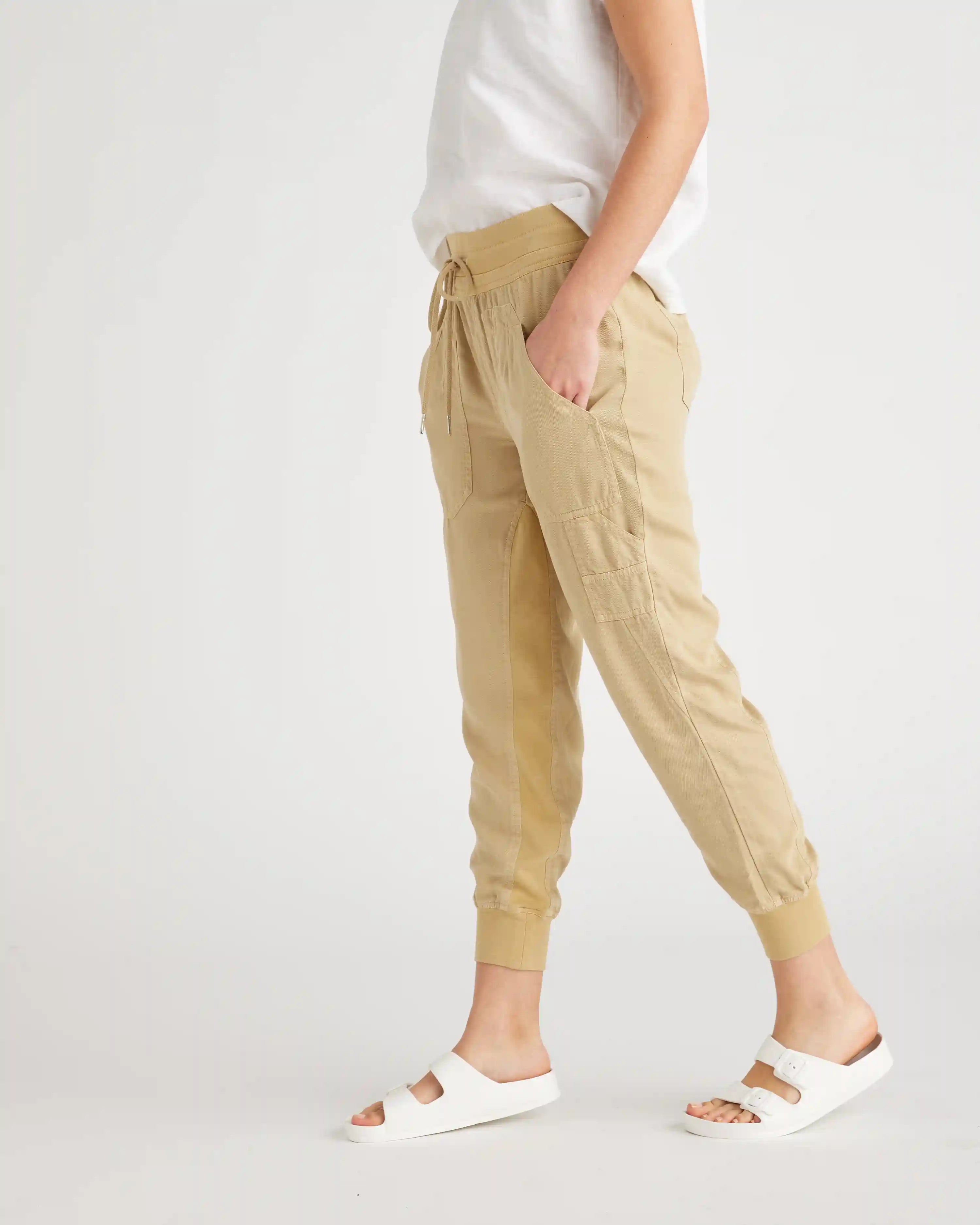 Vintage Wash Tencel Utility Jogger