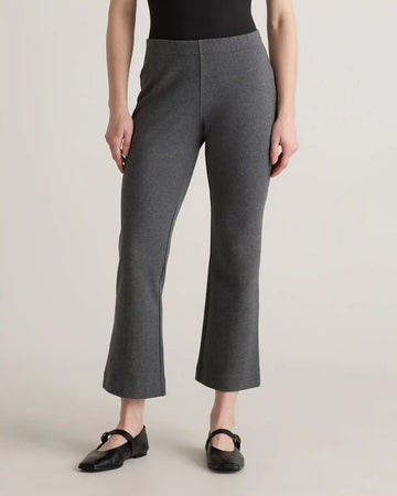 Organic Cotton Double Knit Kick Flare Pants