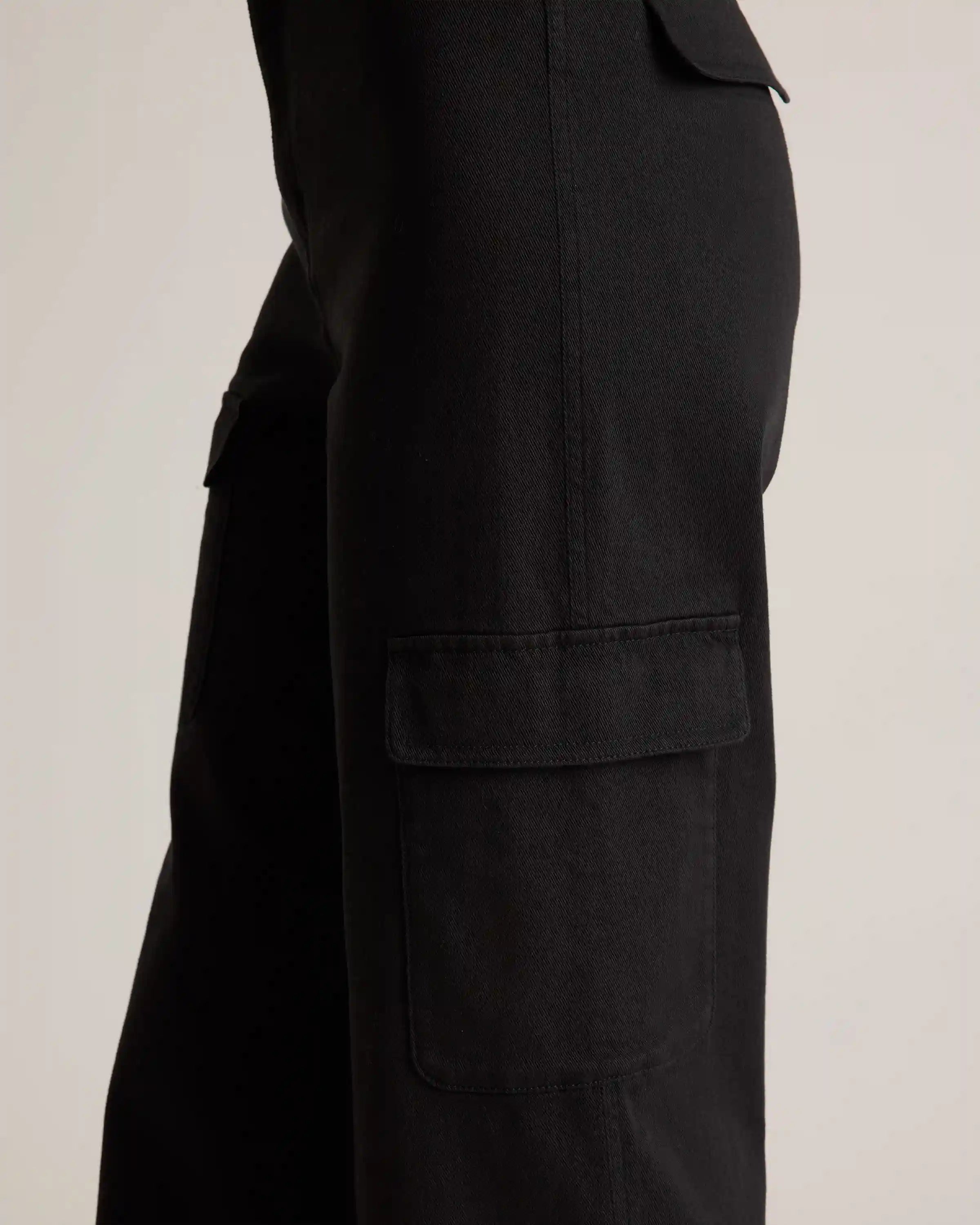 Organic Stretch Cotton Twill Cargo Pants