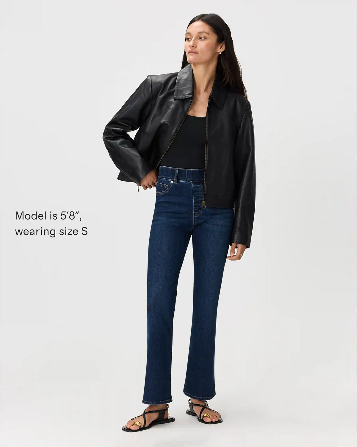 Nina Stretch Pull-On Kick Flare Jeans