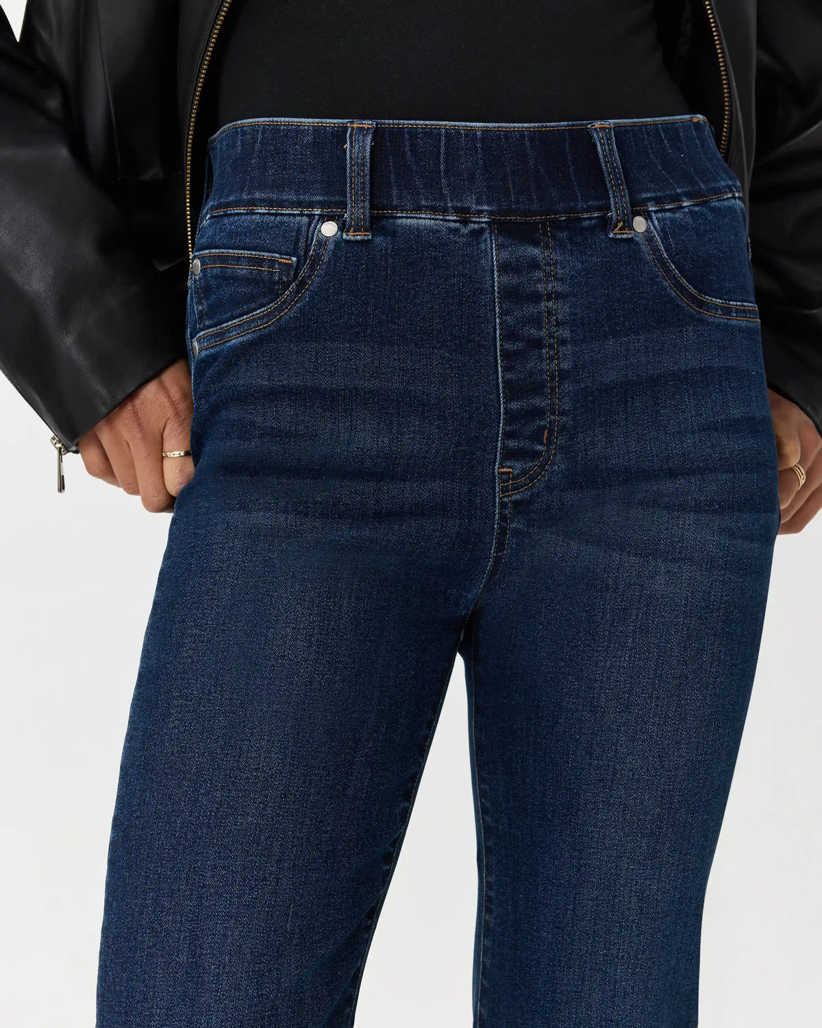 Nina Stretch Pull-On Kick Flare Jeans