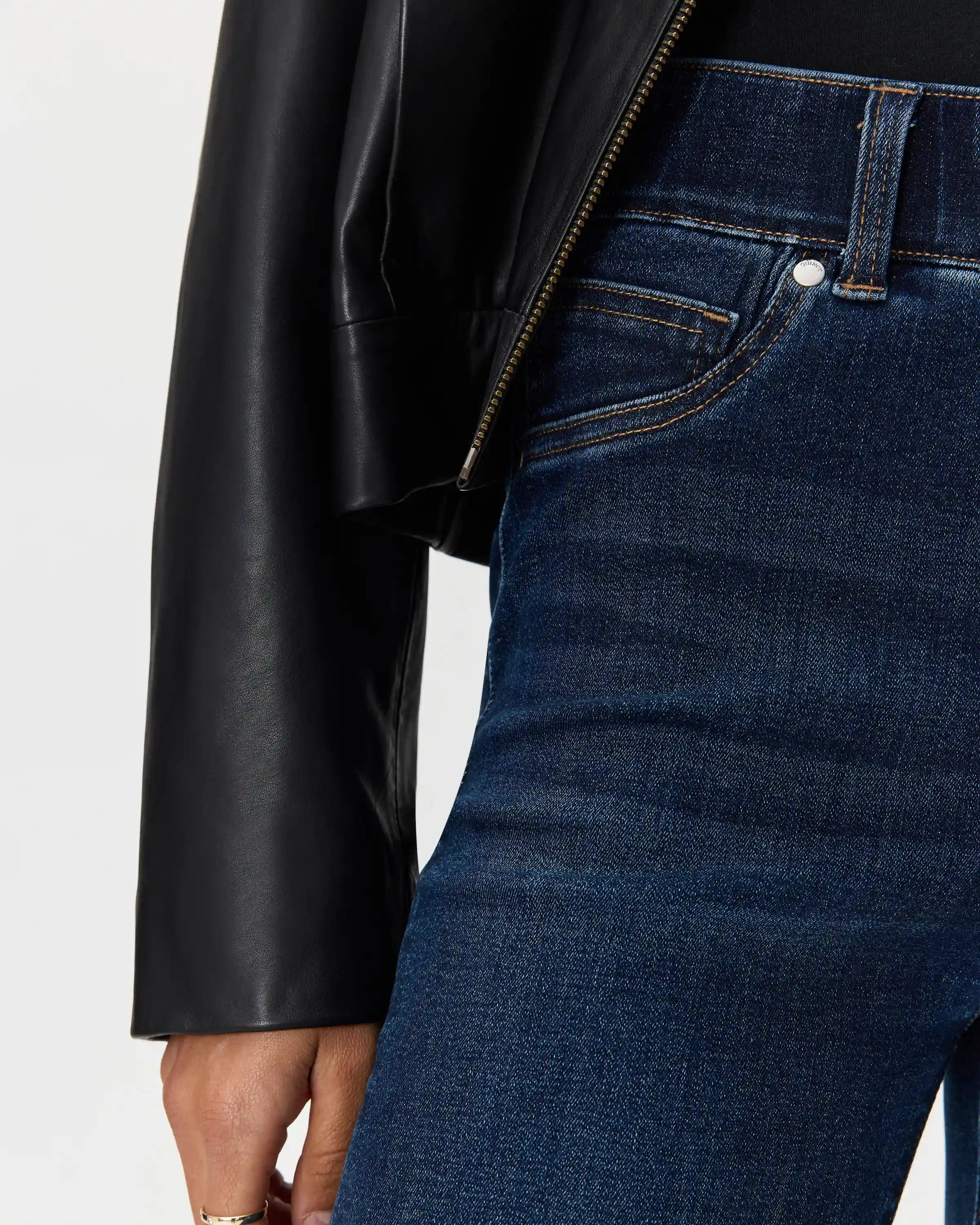 Nina Stretch Pull-On Kick Flare Jeans