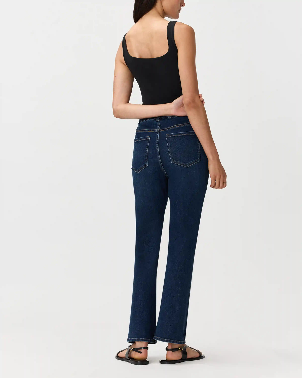 Nina Stretch Pull-On Kick Flare Jeans
