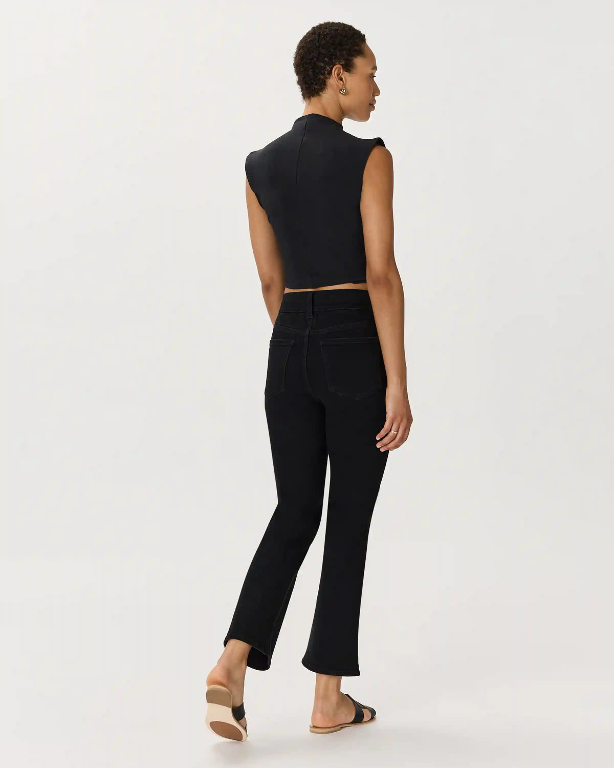 Nina Stretch Pull-On Kick Flare Jeans