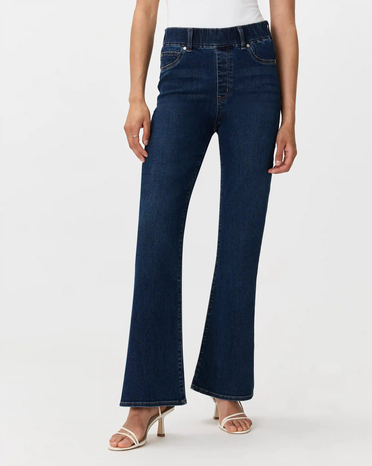 Nina Stretch Pull-On Flare Jeans