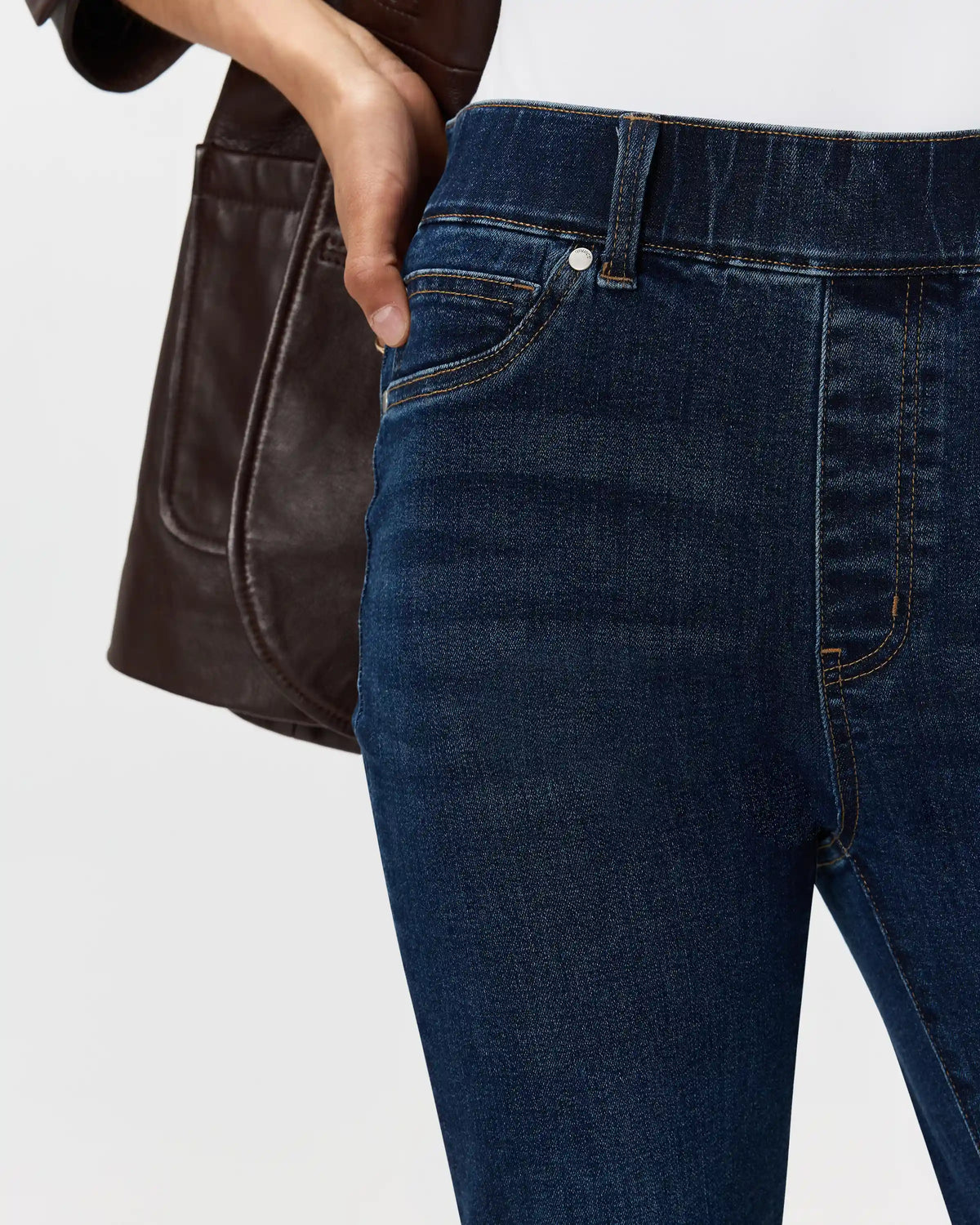 Nina Stretch Pull-On Flare Jeans