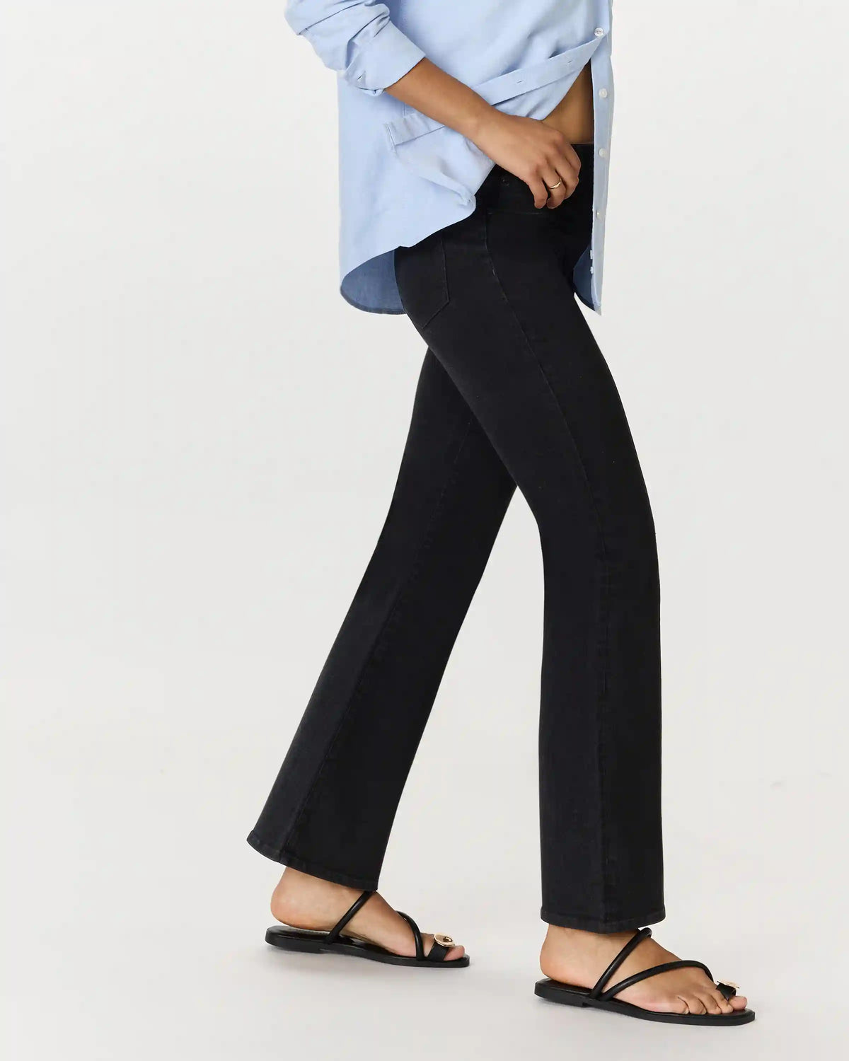 Nina Stretch Pull-On Flare Jeans