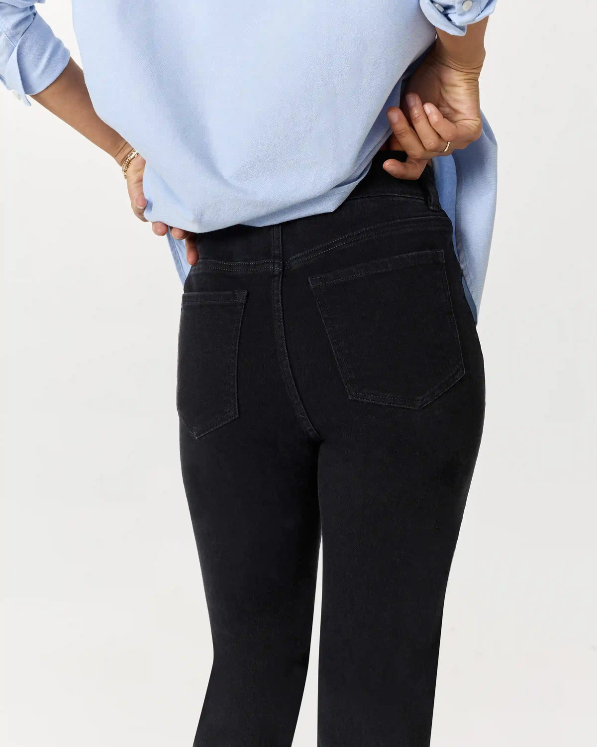 Nina Stretch Pull-On Flare Jeans