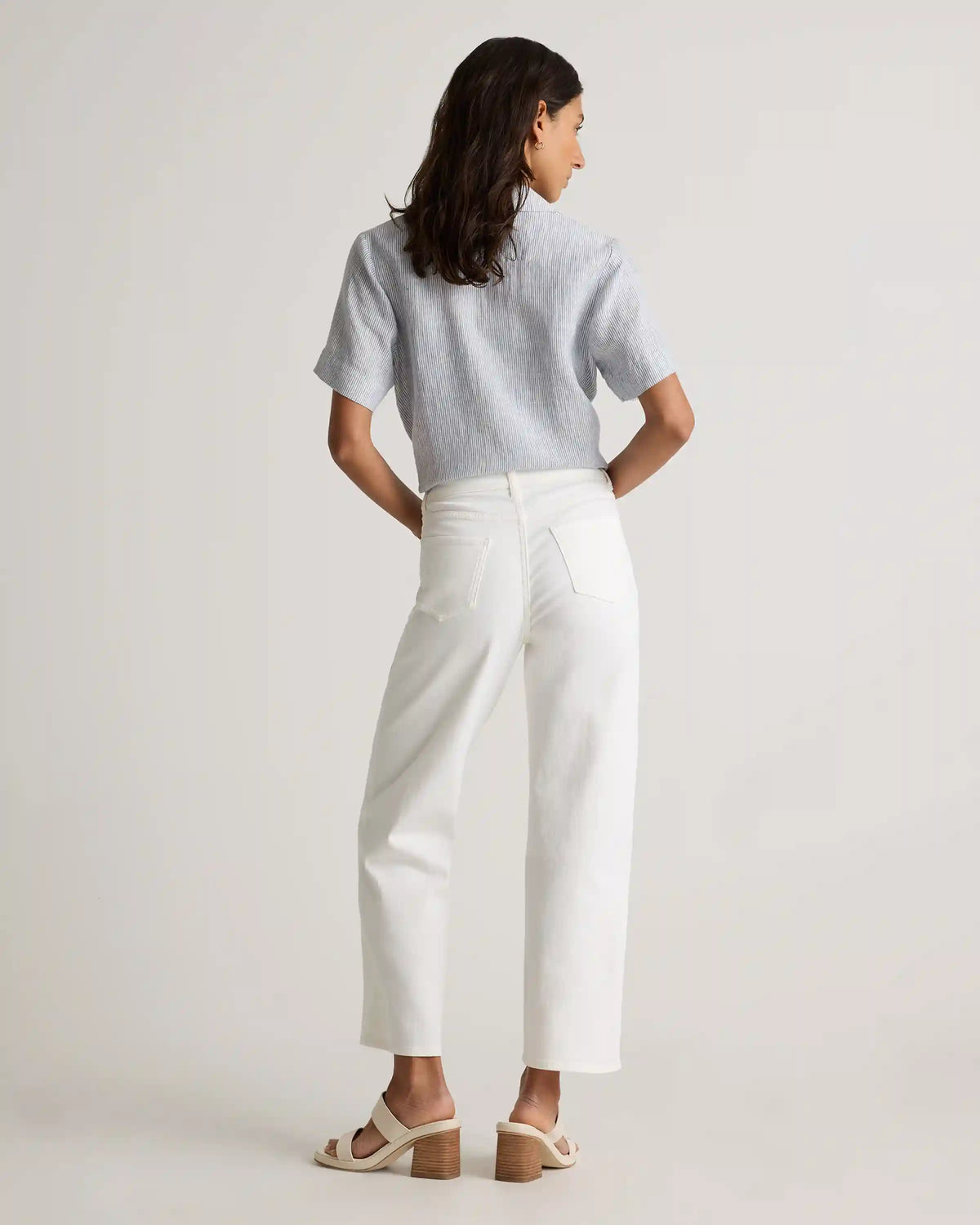 Bella Stretch Patch Pocket Wide Leg Jeans