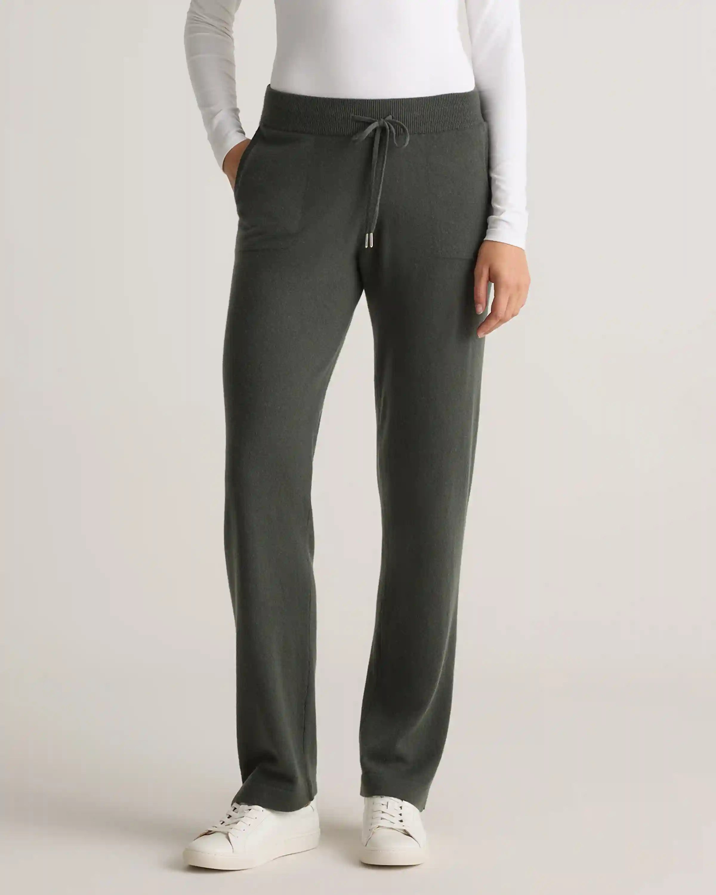 Mongolian Cashmere Straight Leg Pants
