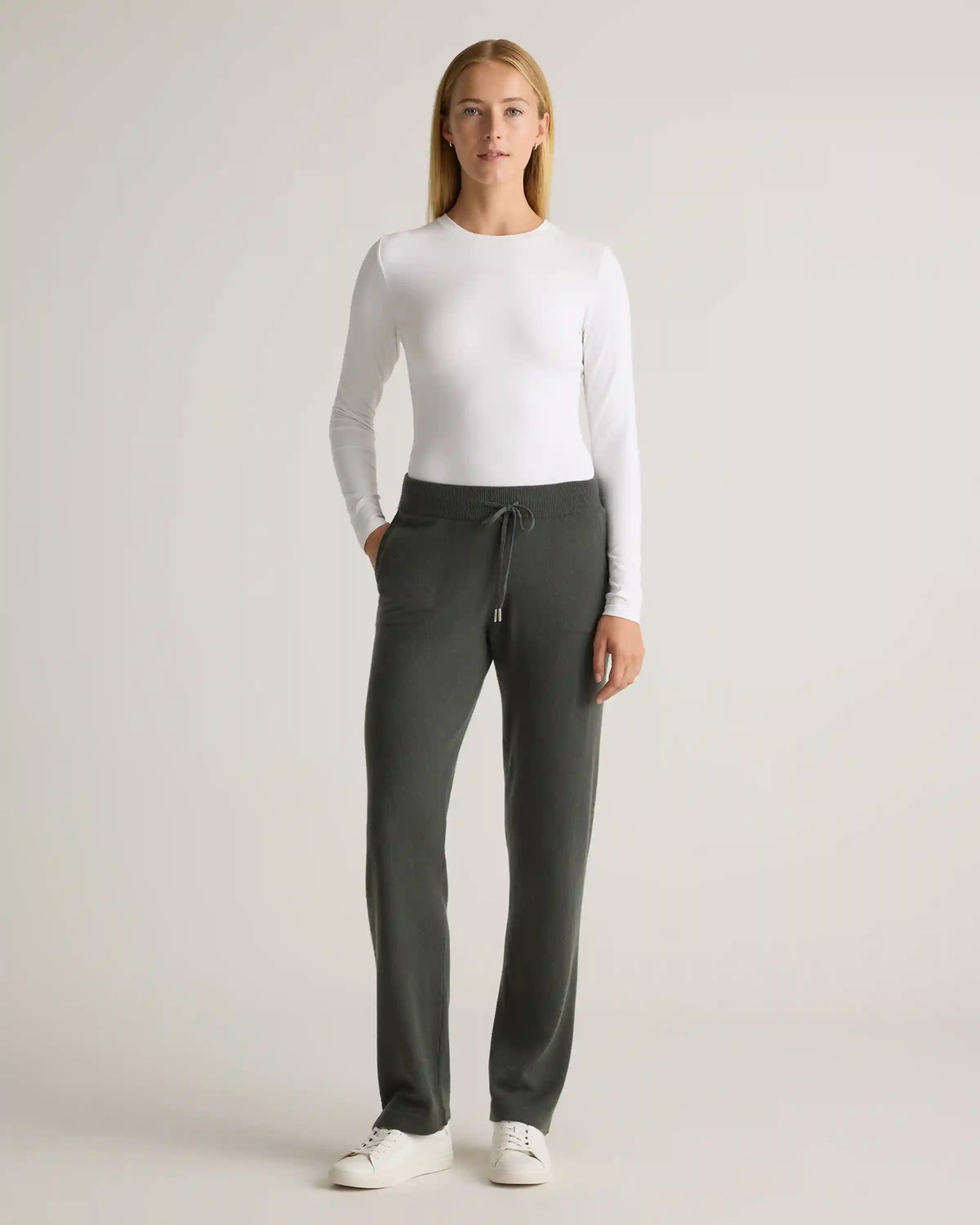 Mongolian Cashmere Straight Leg Pants