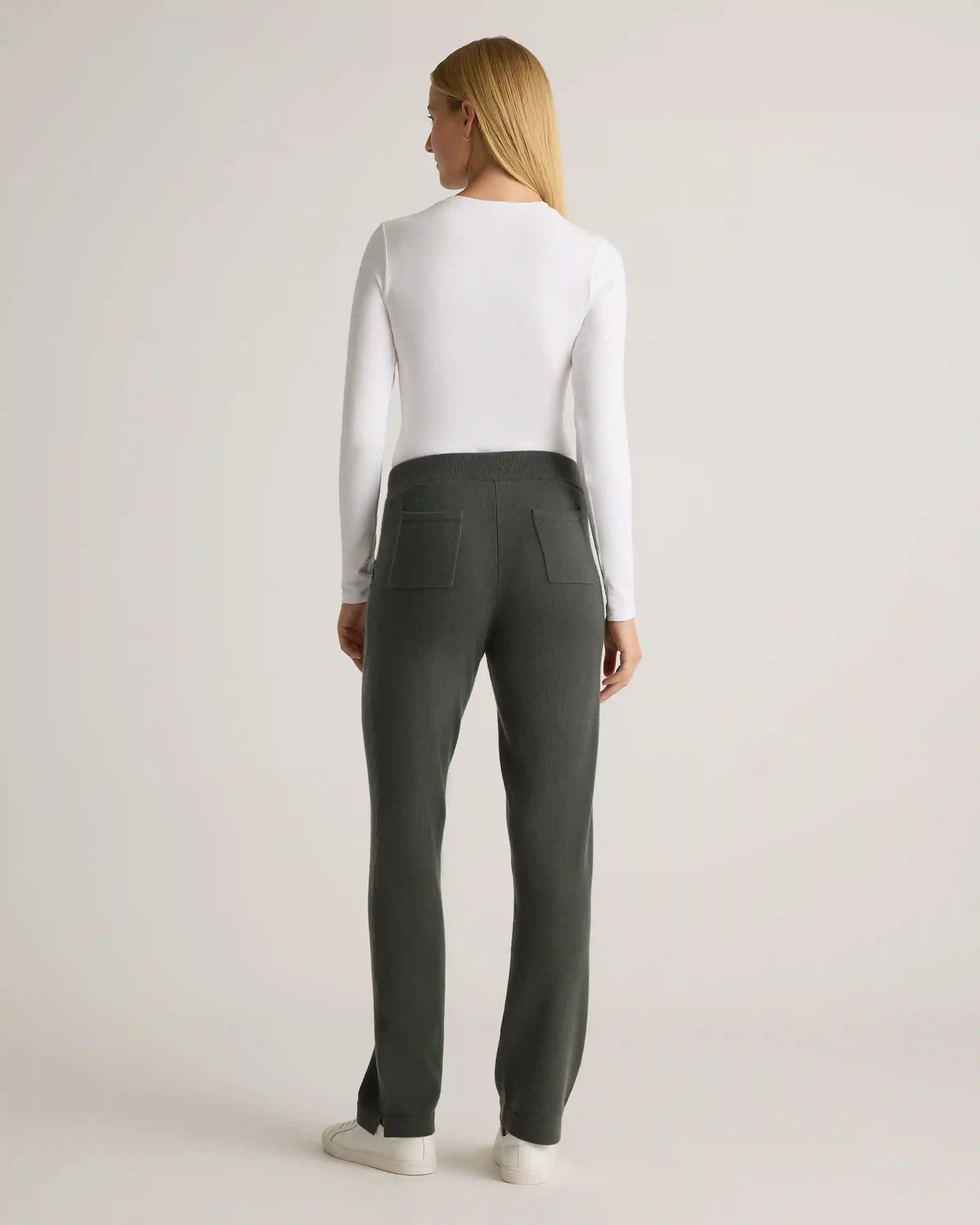 Mongolian Cashmere Straight Leg Pants