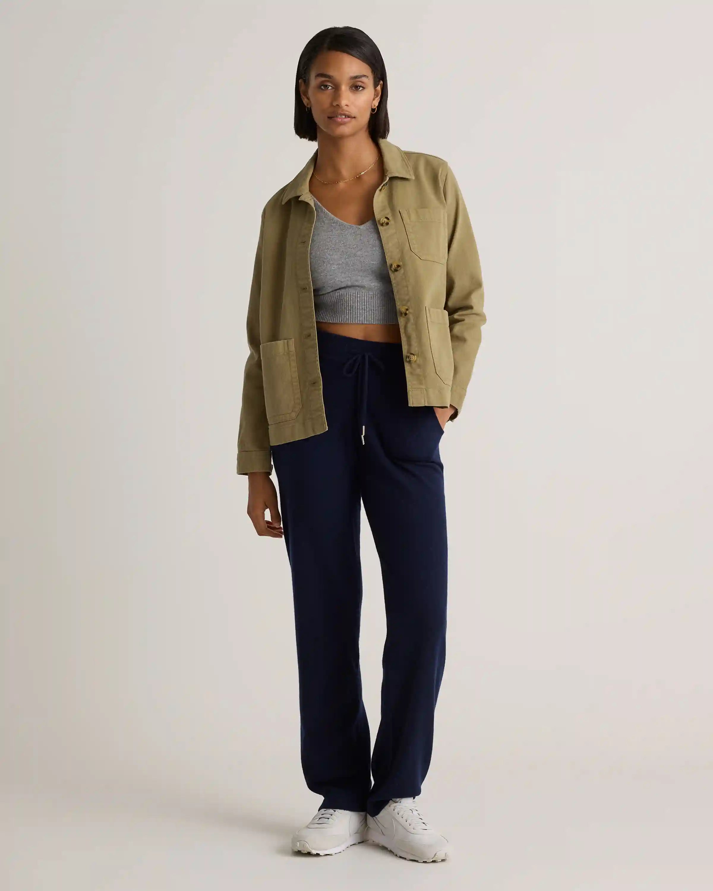 Mongolian Cashmere Straight Leg Pants