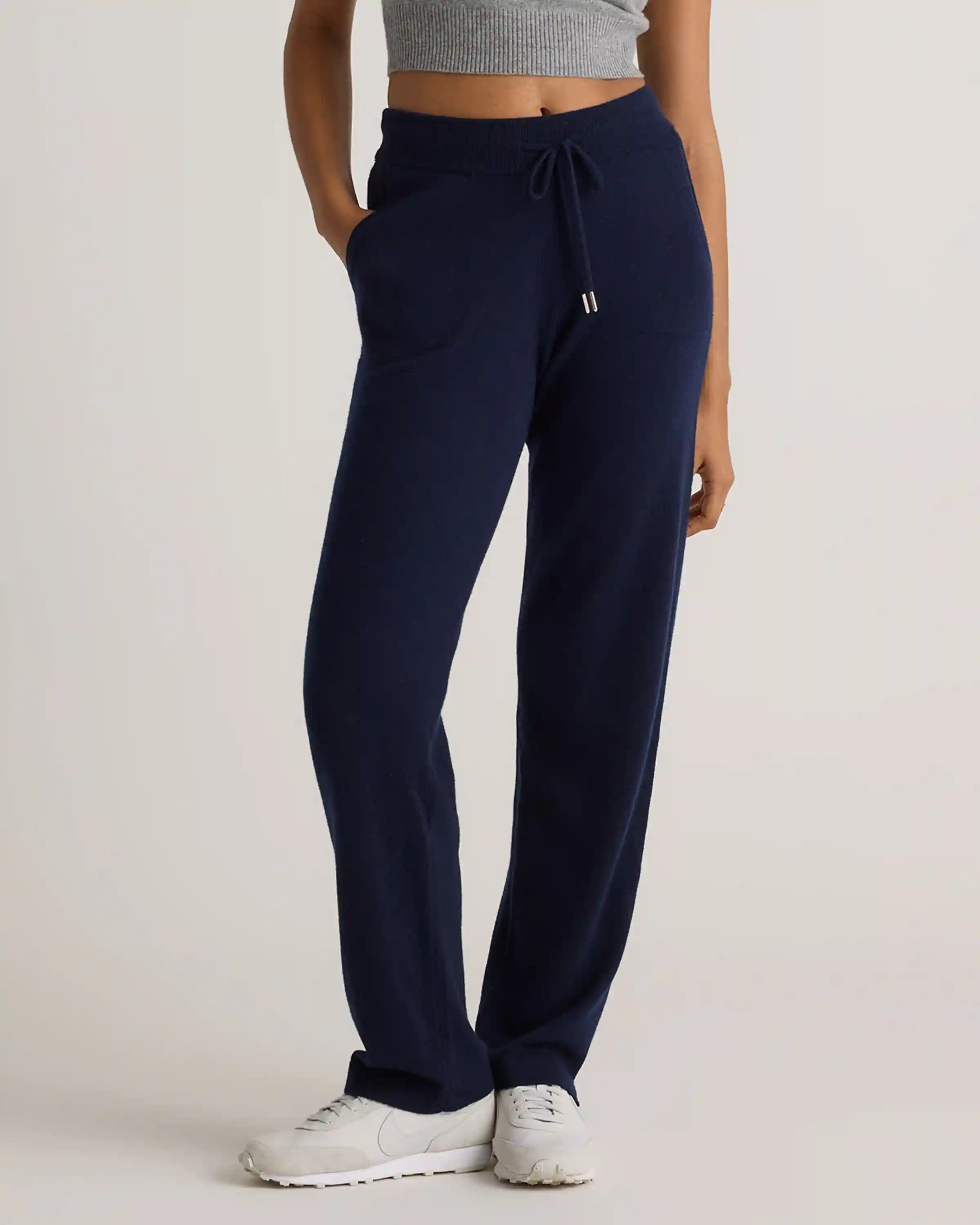 Mongolian Cashmere Straight Leg Pants