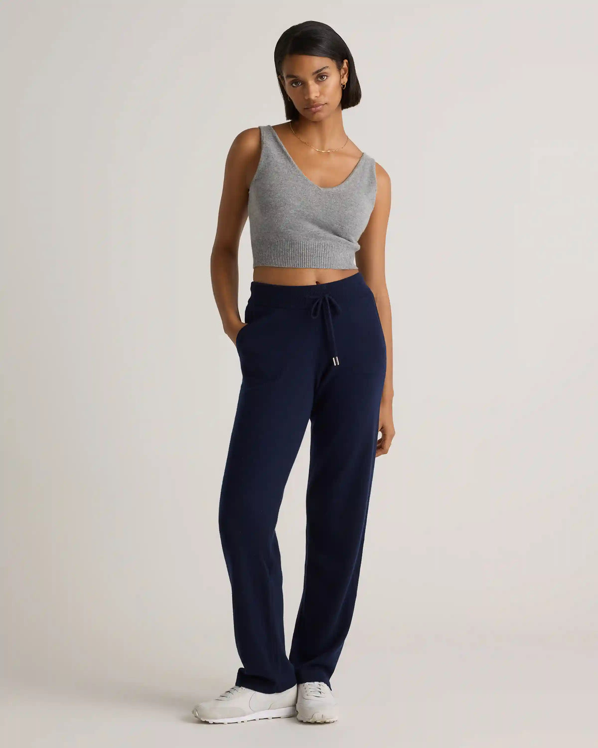 Mongolian Cashmere Straight Leg Pants