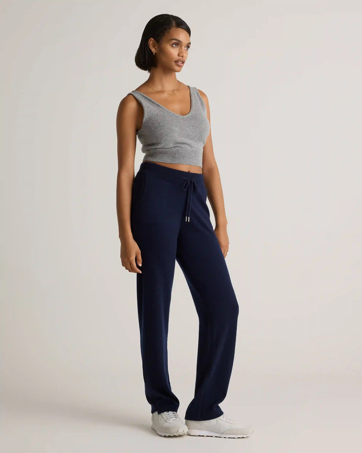 Mongolian Cashmere Straight Leg Pants