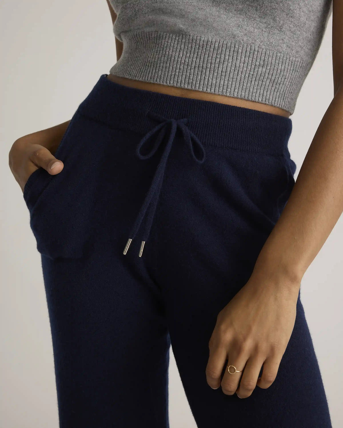 Mongolian Cashmere Straight Leg Pants