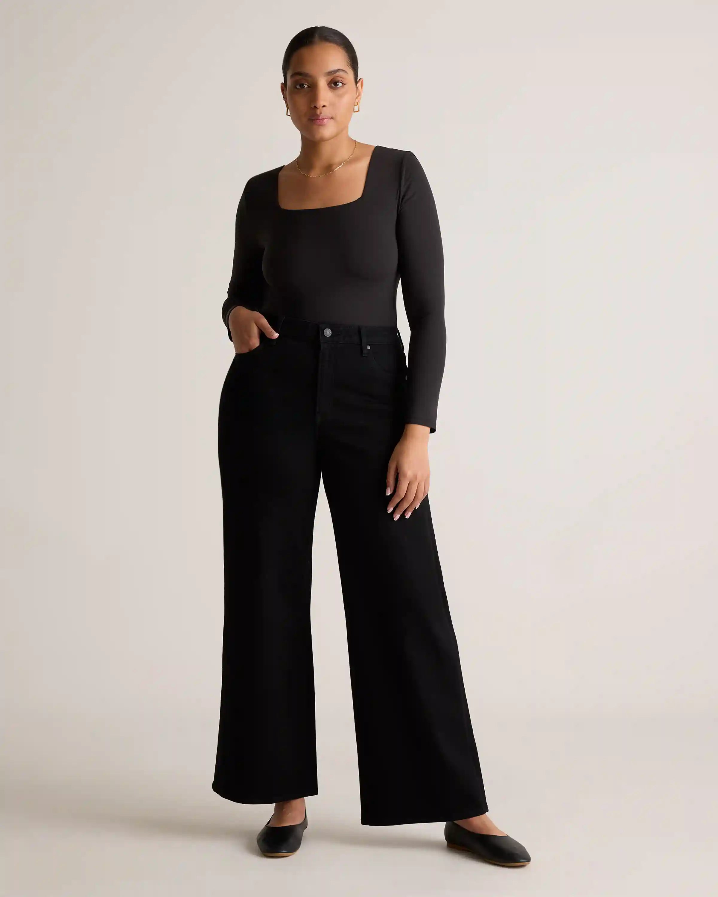 Bella Stretch Wide Leg Jeans