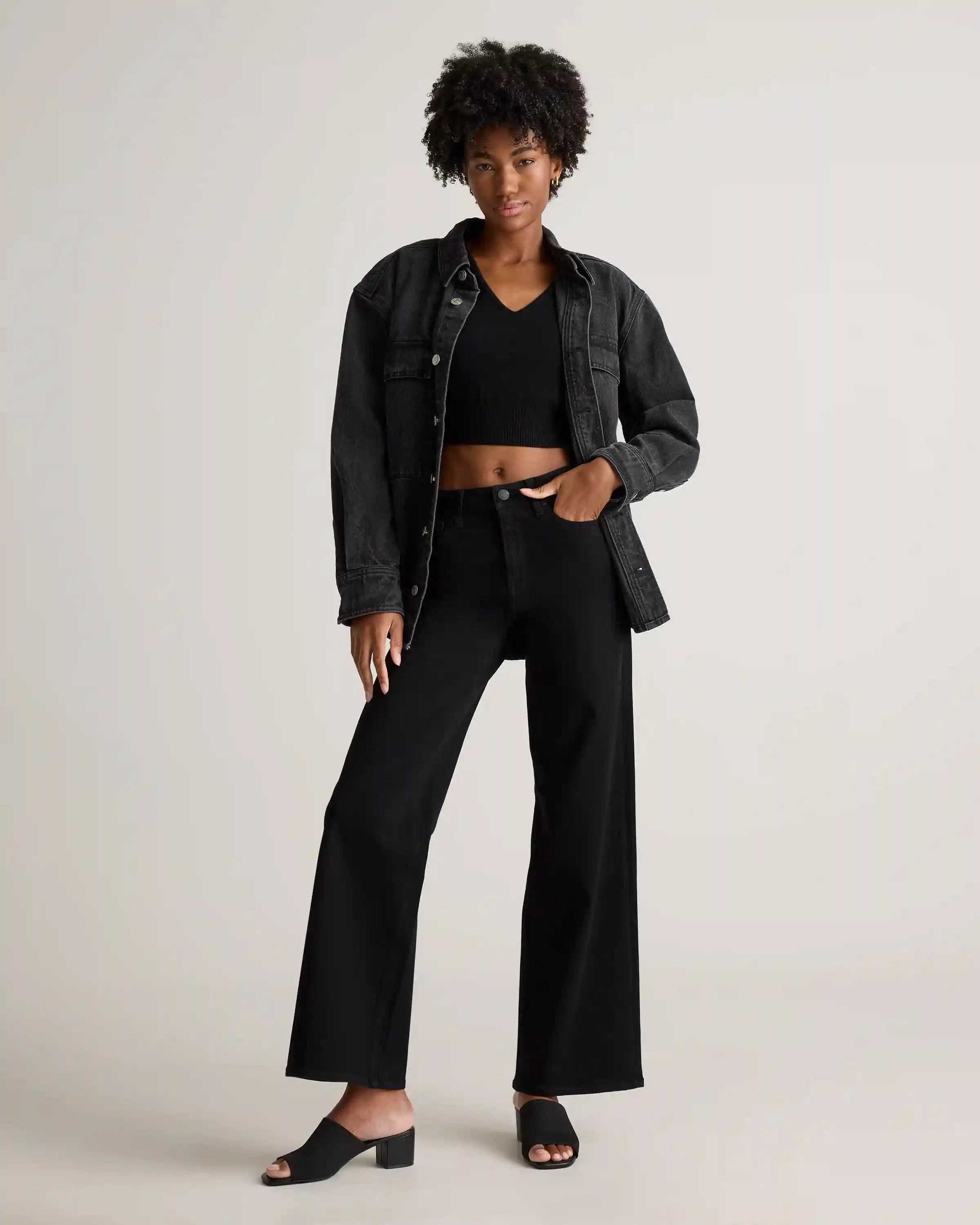 Bella Stretch Wide Leg Jeans