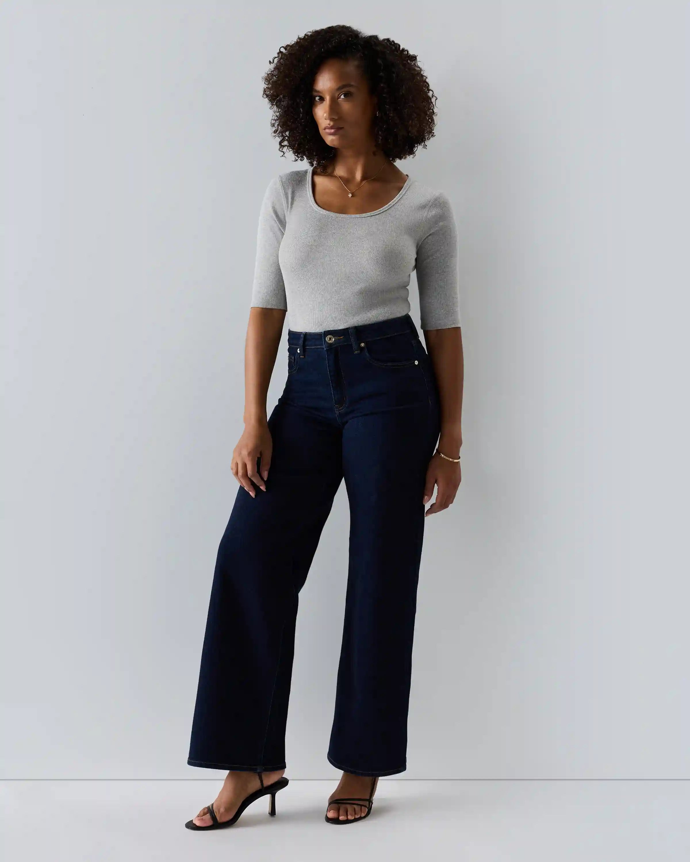 Bella Stretch Wide Leg Jeans
