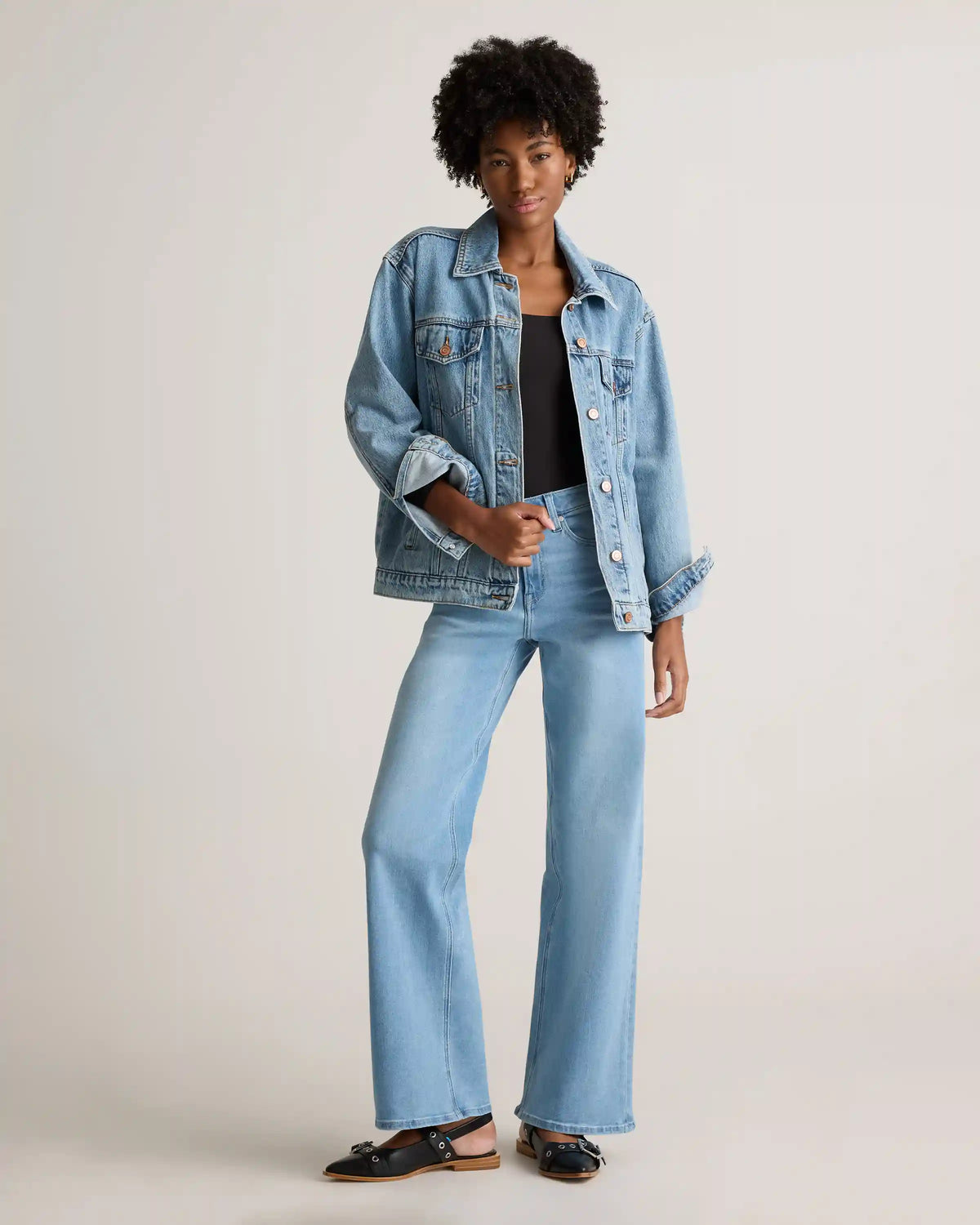 Bella Stretch Wide Leg Jeans