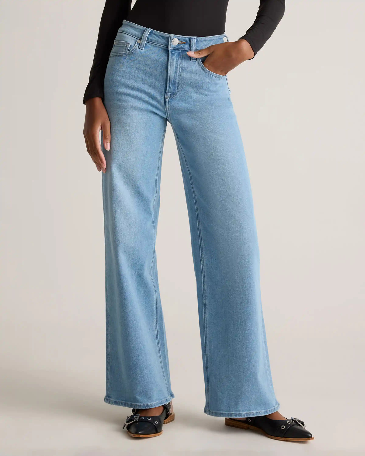 Bella Stretch Wide Leg Jeans
