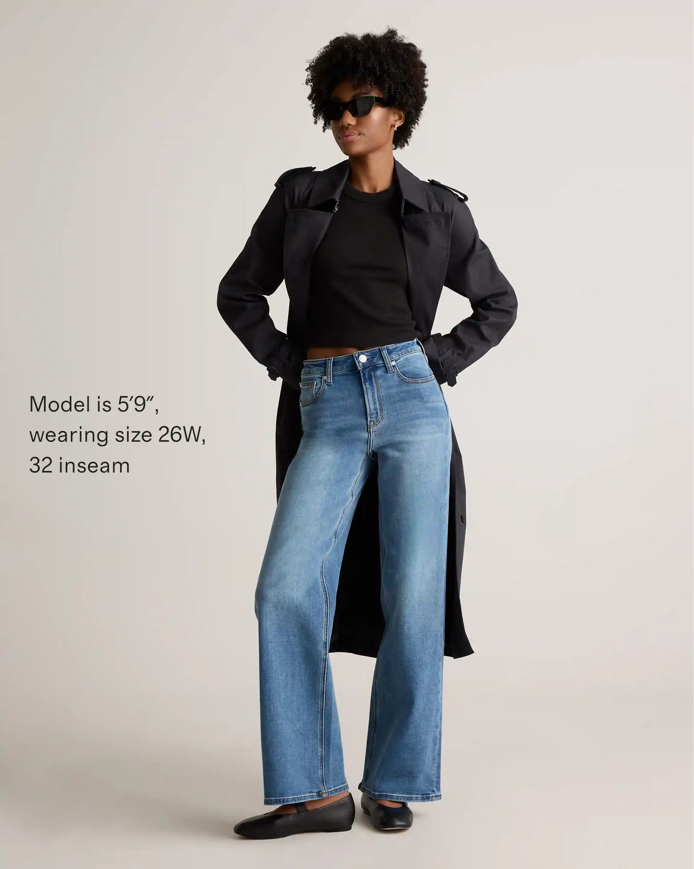 Bella Stretch Wide Leg Jeans