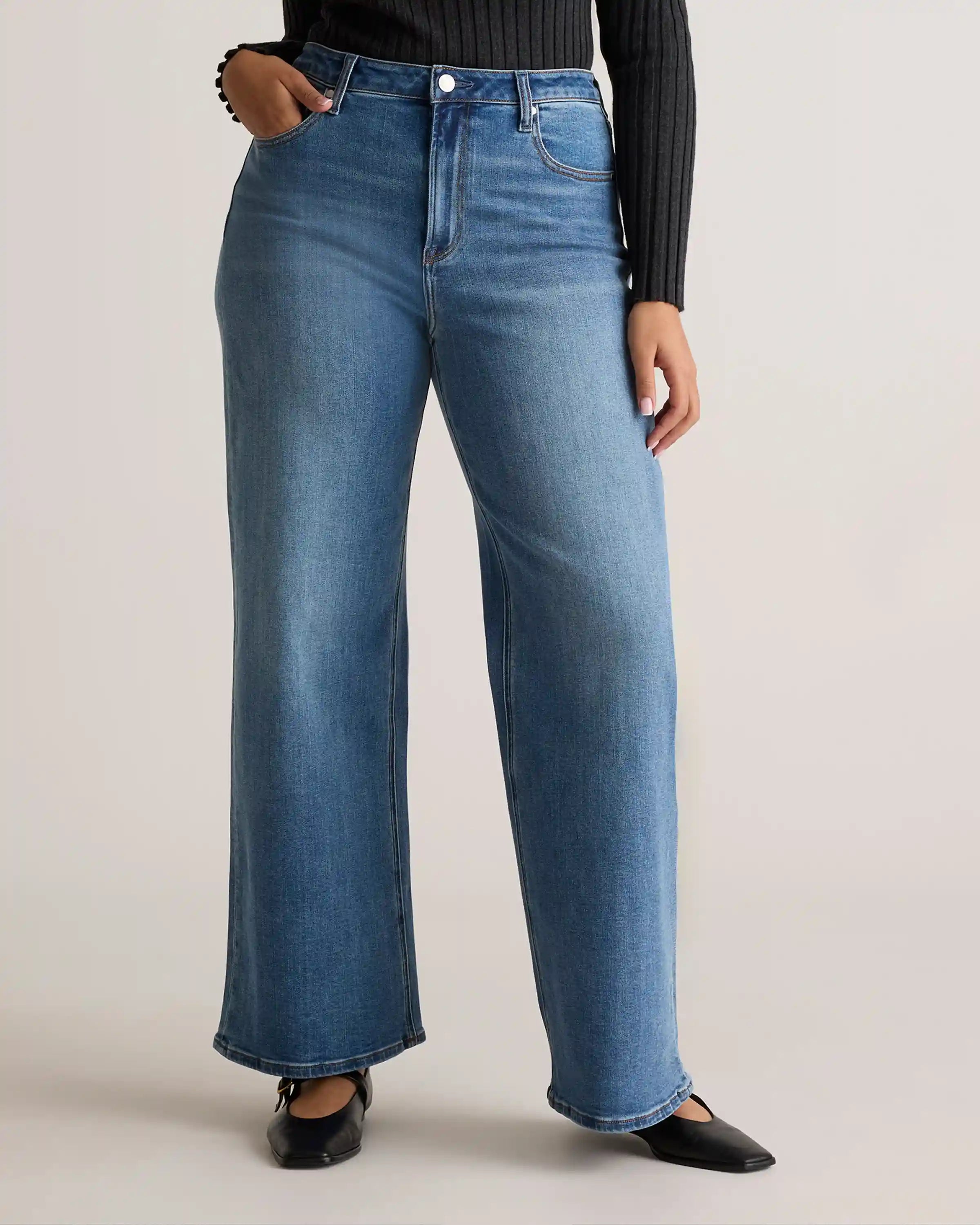 Bella Stretch Wide Leg Jeans