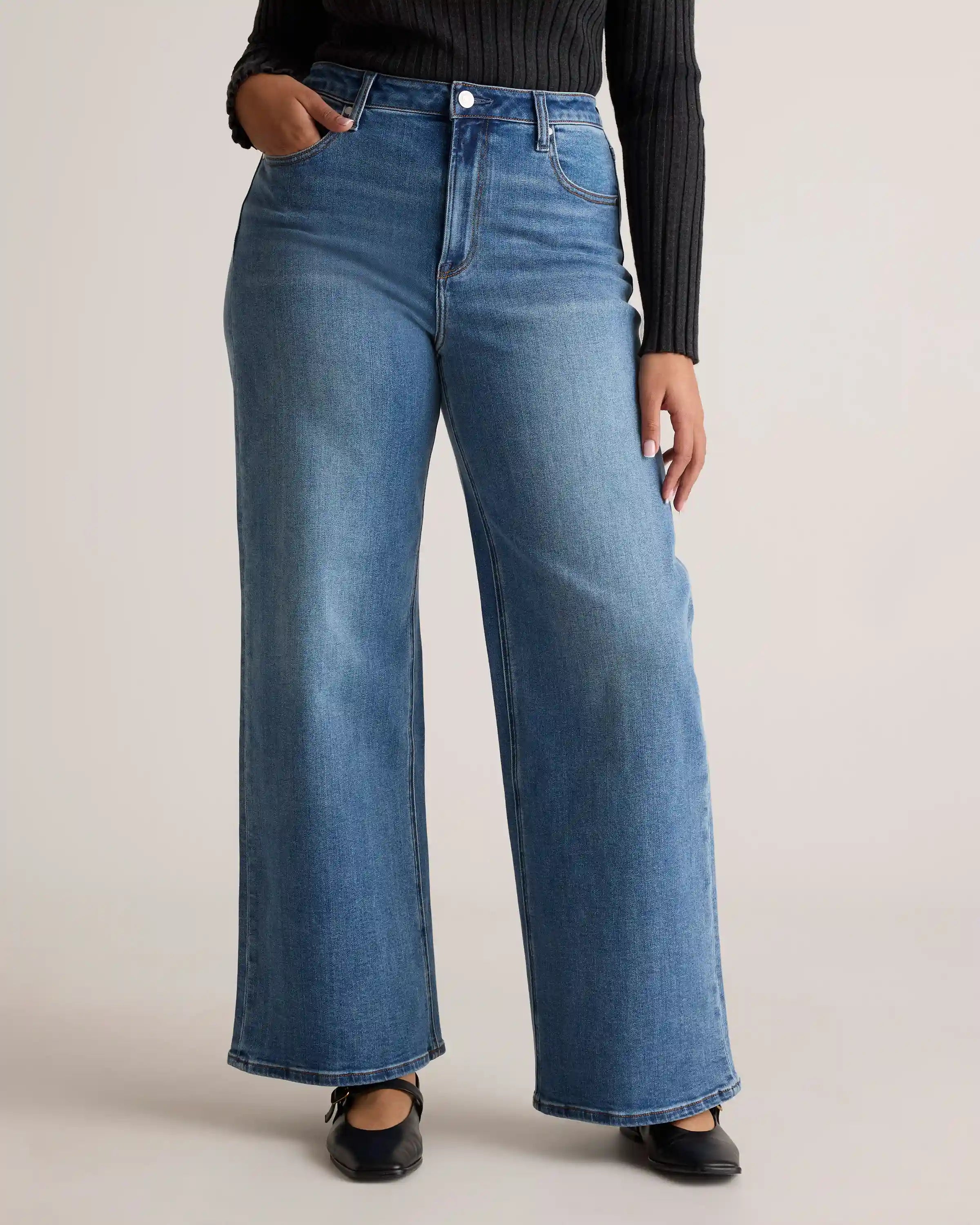 Bella Stretch Wide Leg Jeans