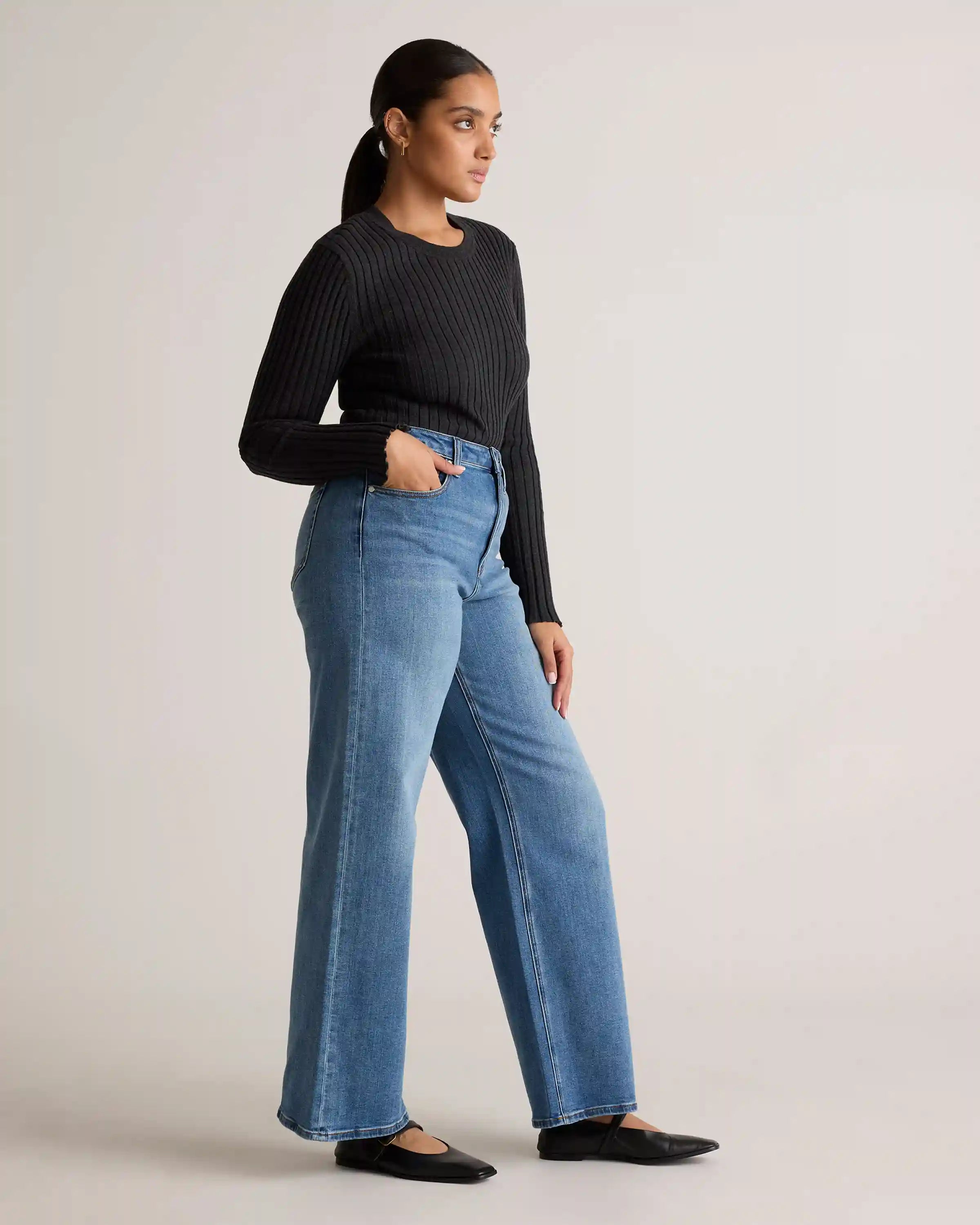 Bella Stretch Wide Leg Jeans