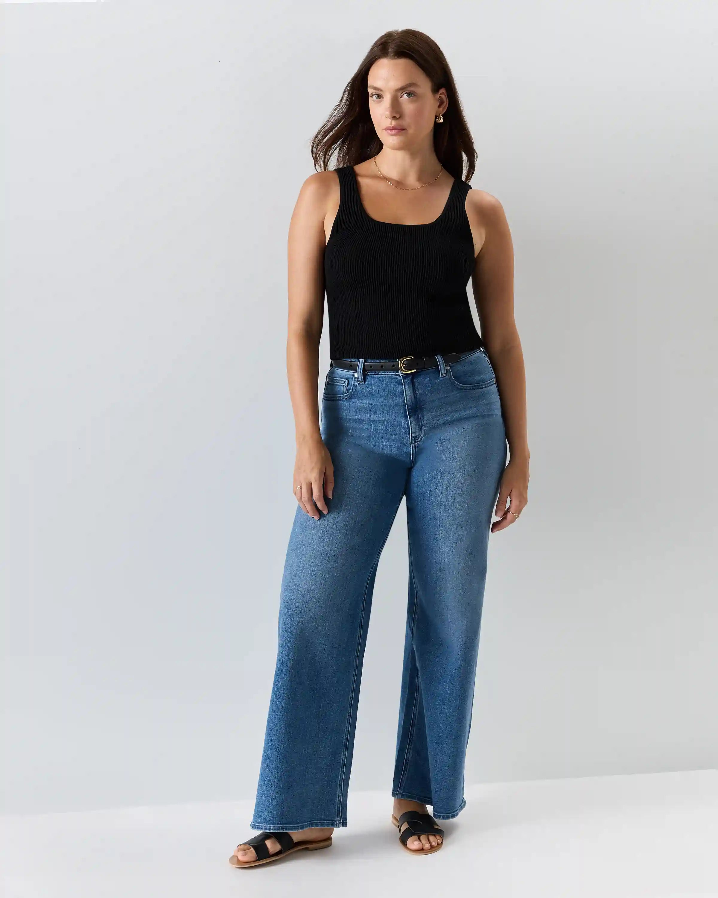 Bella Stretch Wide Leg Jeans
