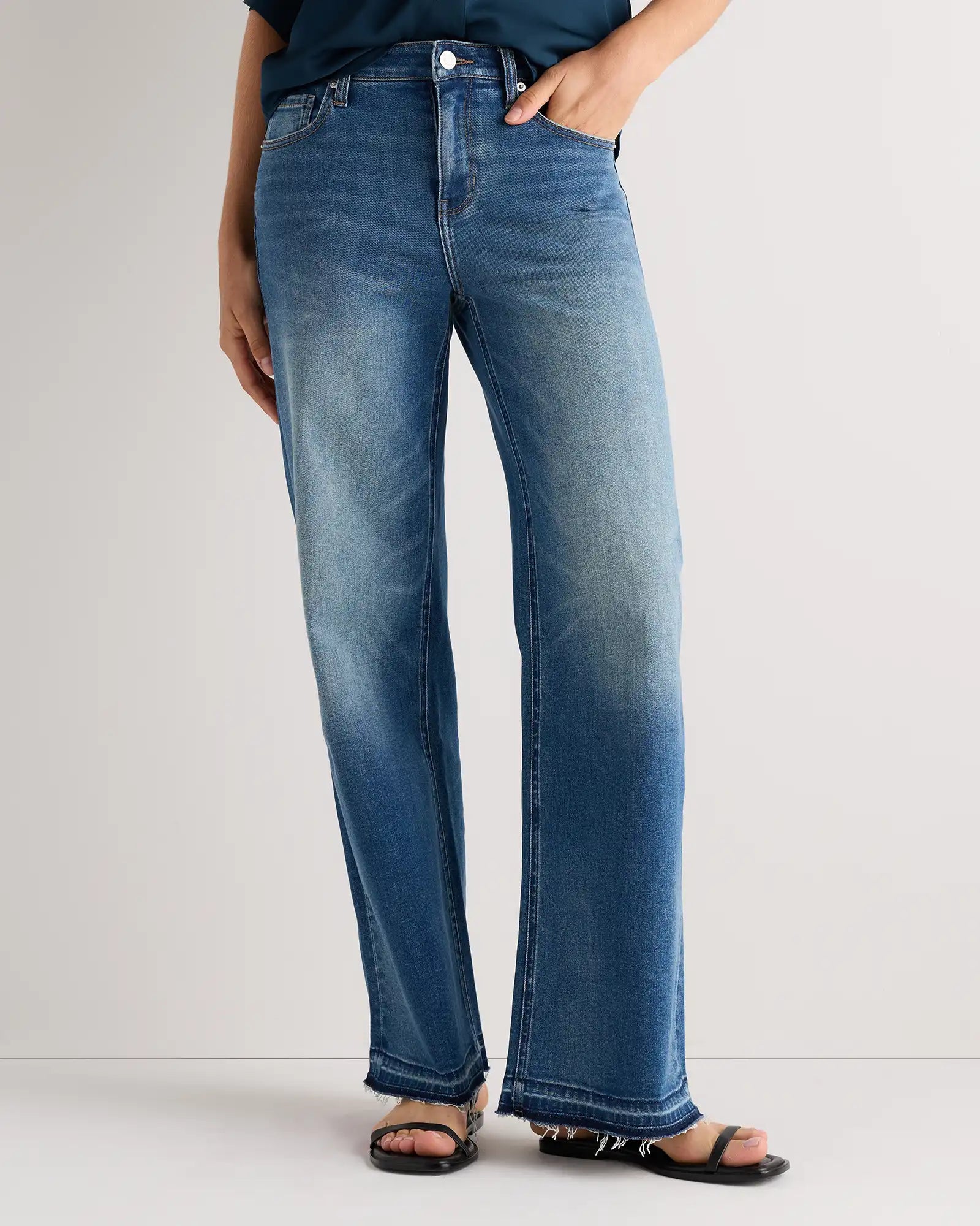 Bella Stretch Wide Leg Jeans