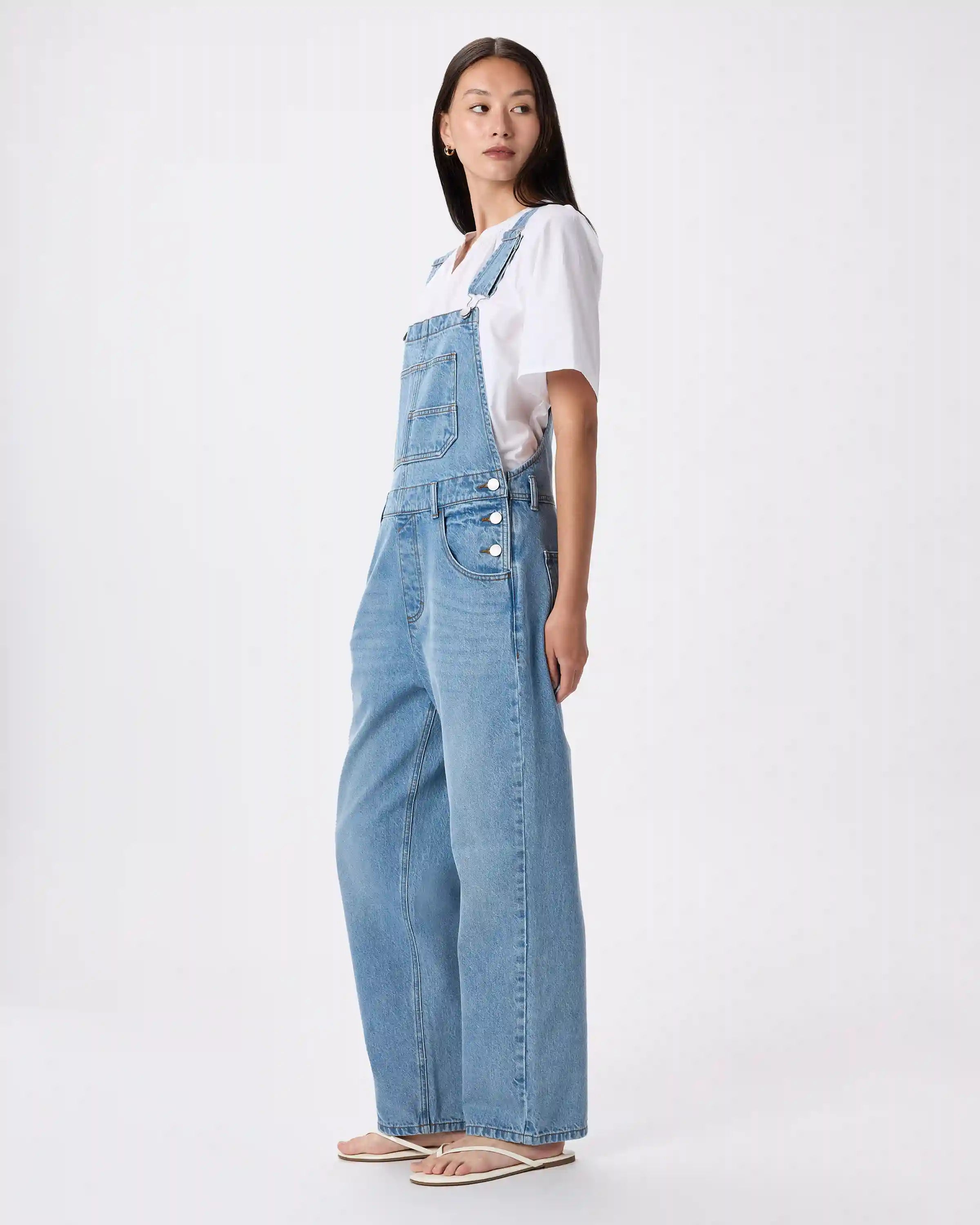 100% Organic Denim Overalls