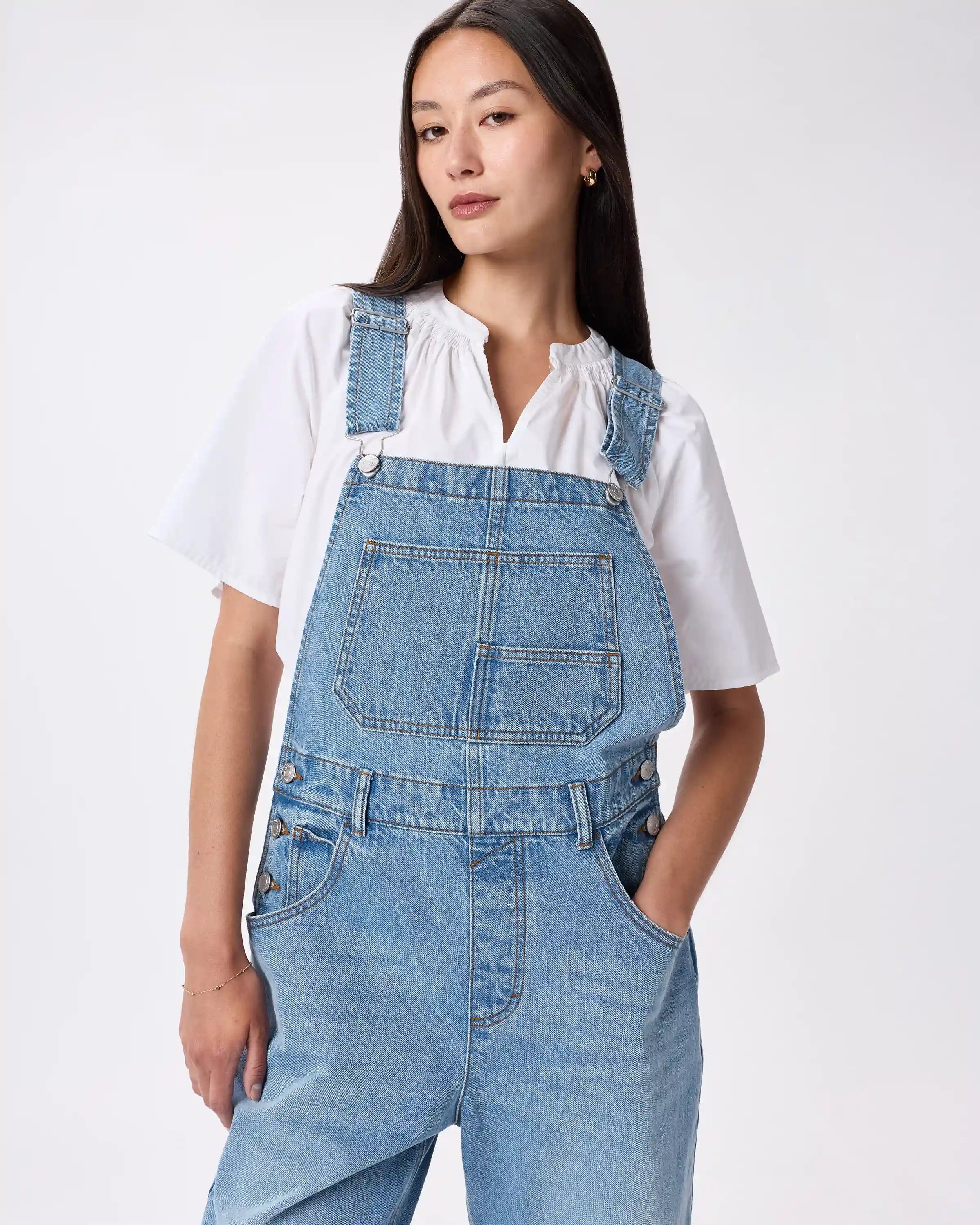 100% Organic Denim Overalls