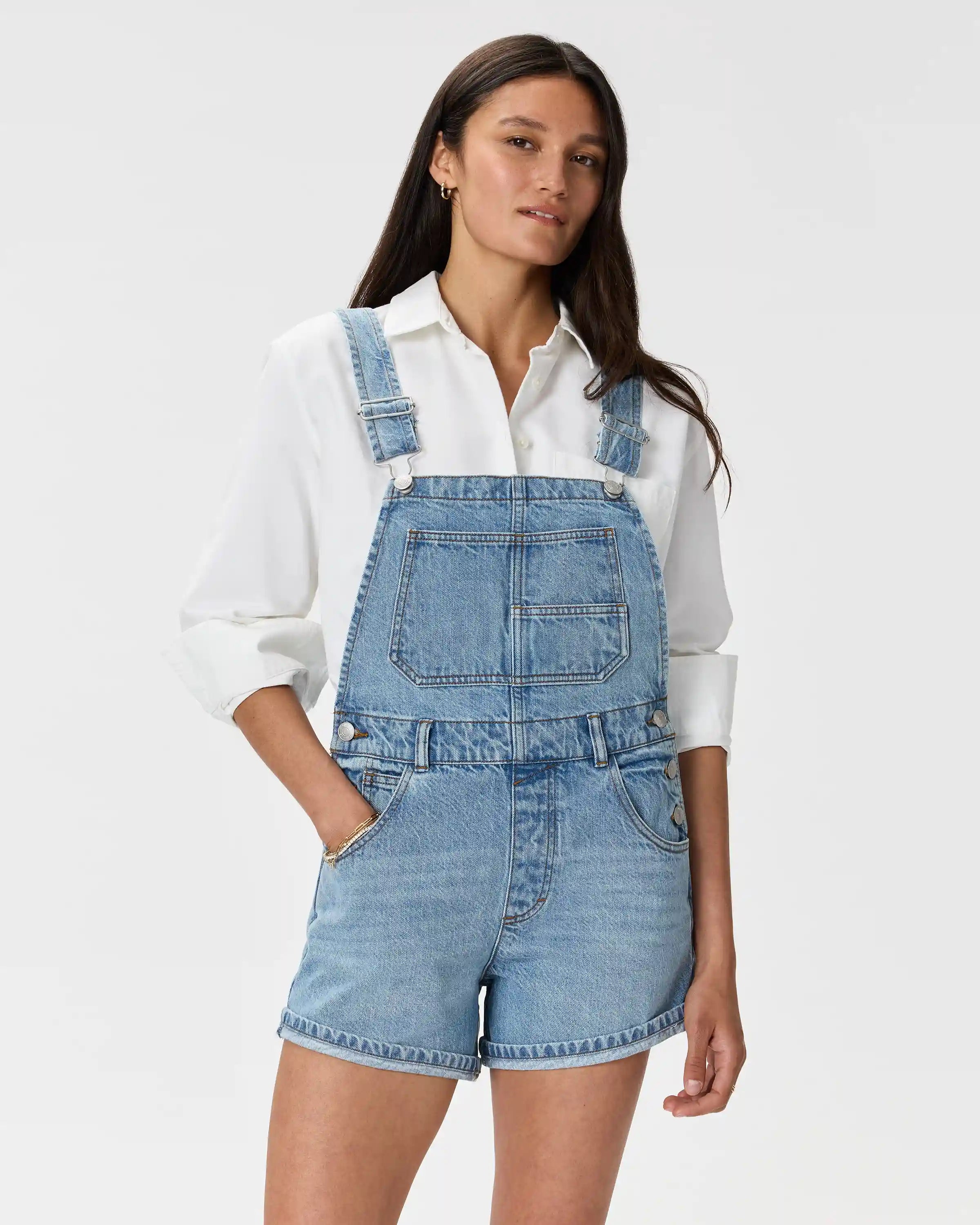 100% Organic Denim Shortalls