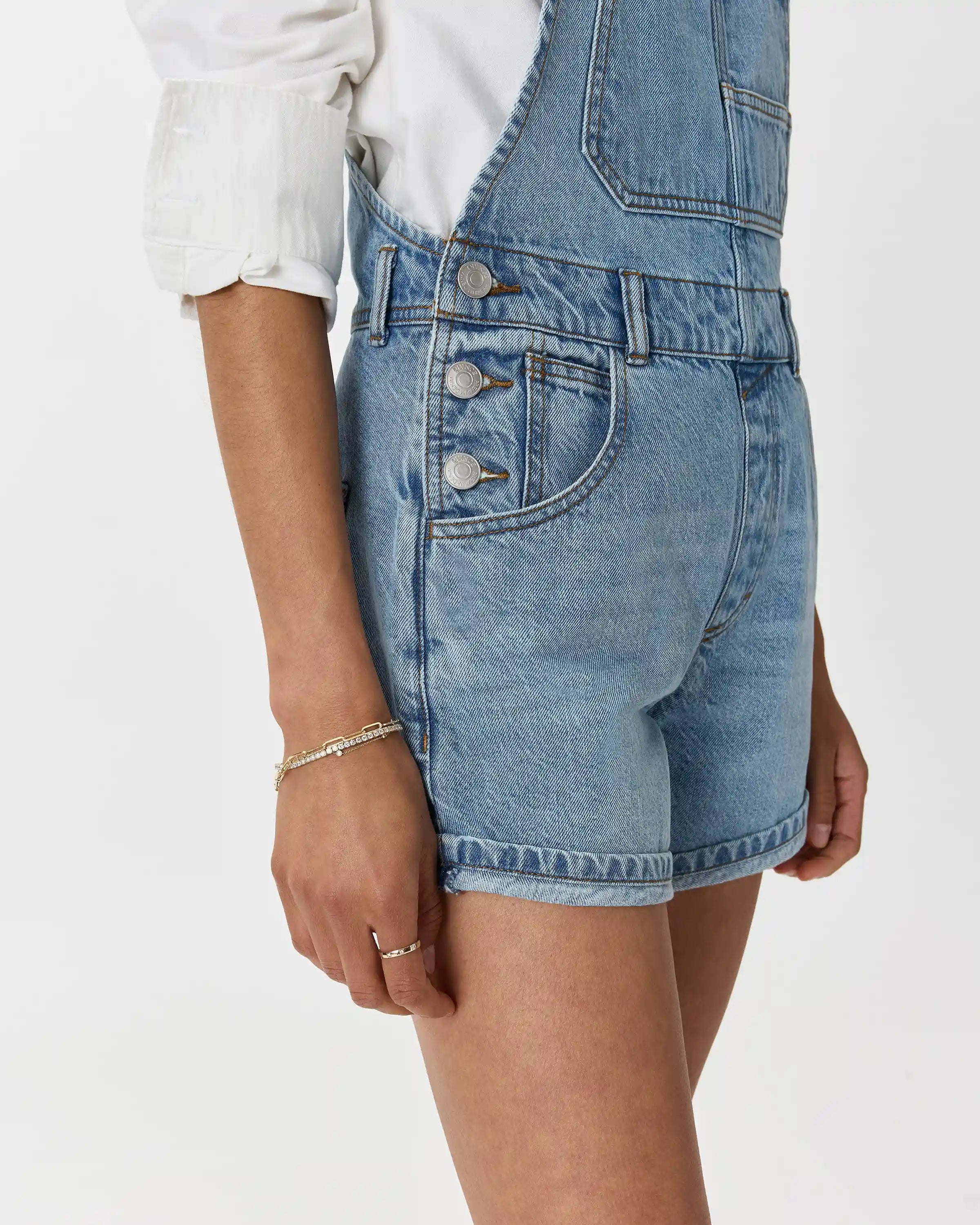 100% Organic Denim Shortalls