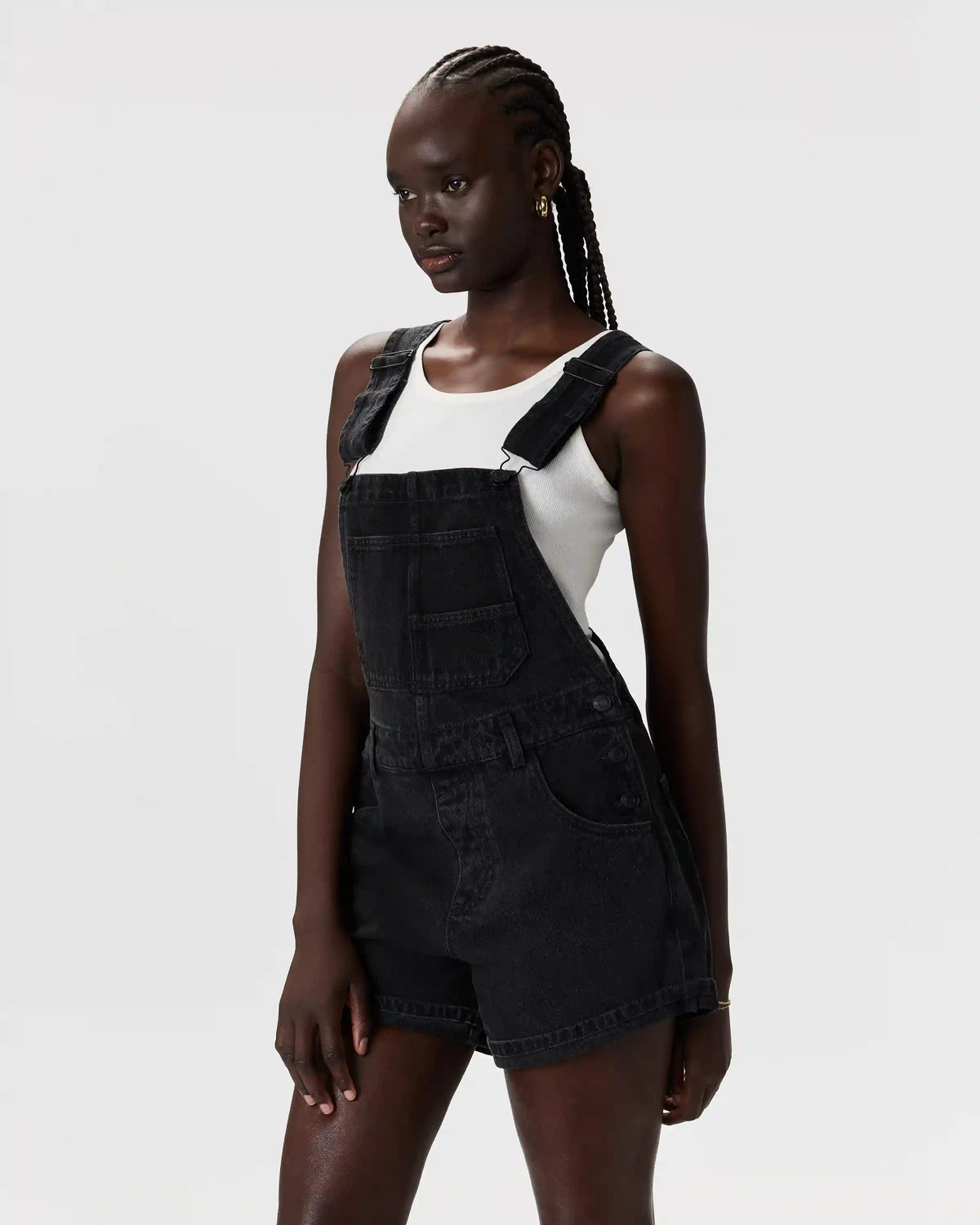 100% Organic Denim Shortalls