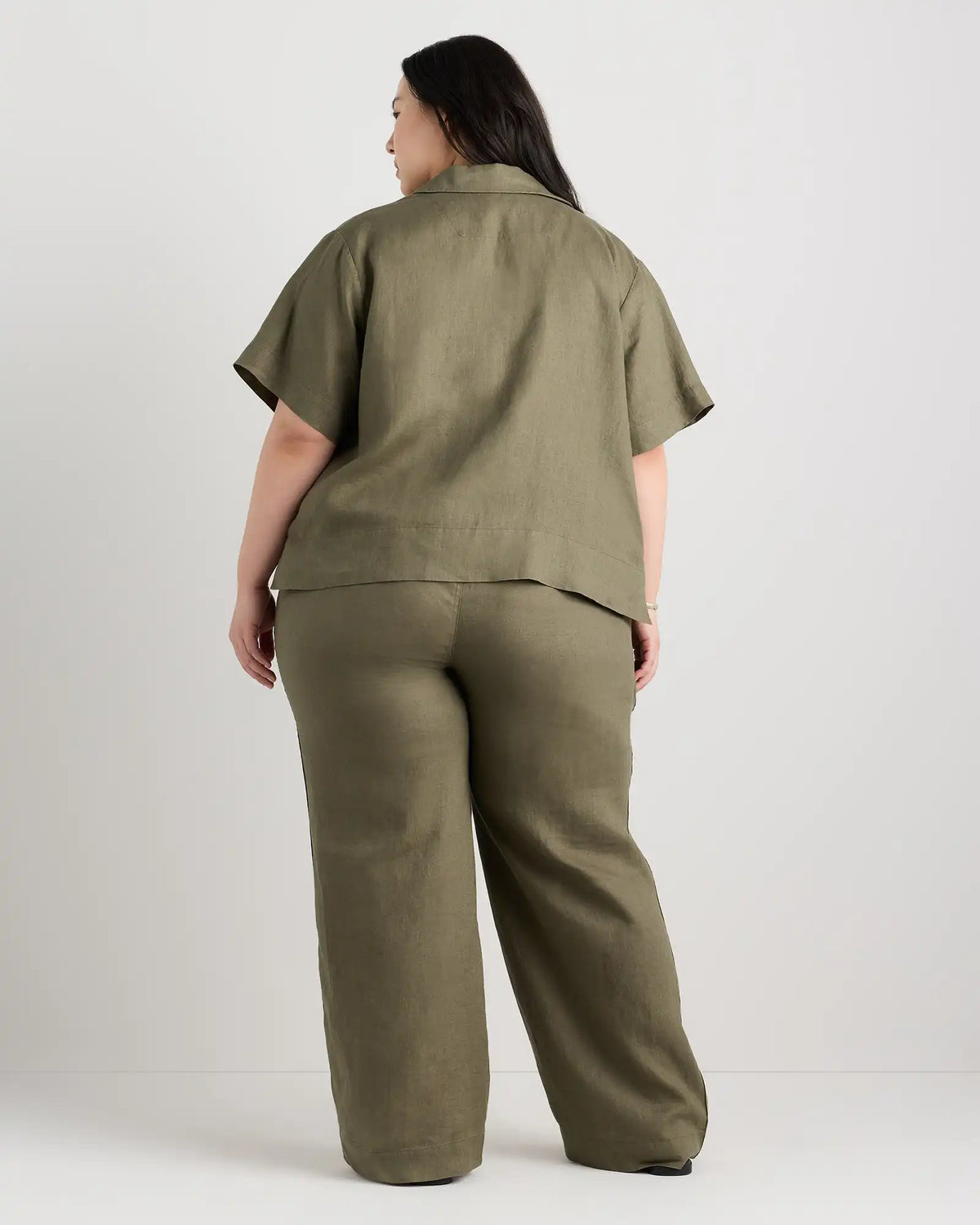 100% European Linen Wide Leg Pants