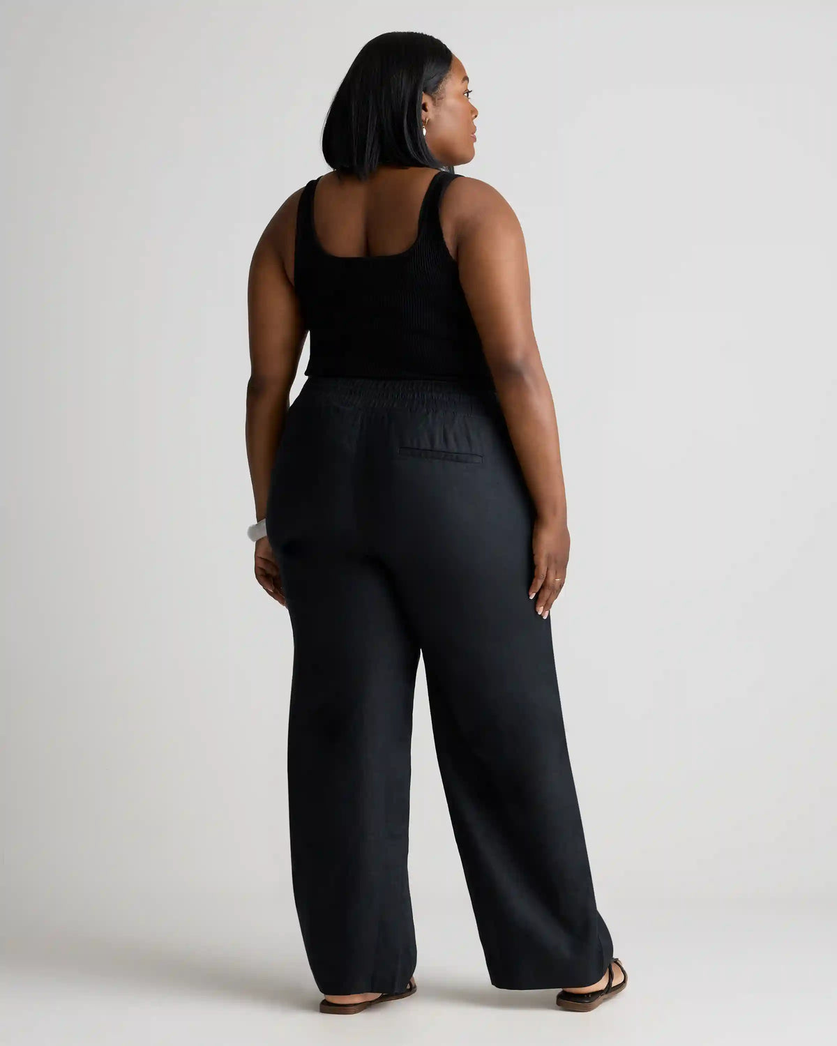 100% European Linen Wide Leg Pants