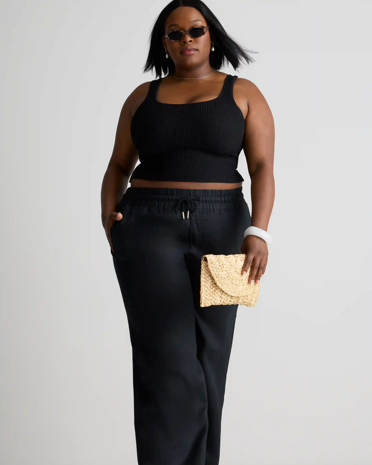 100% European Linen Wide Leg Pants