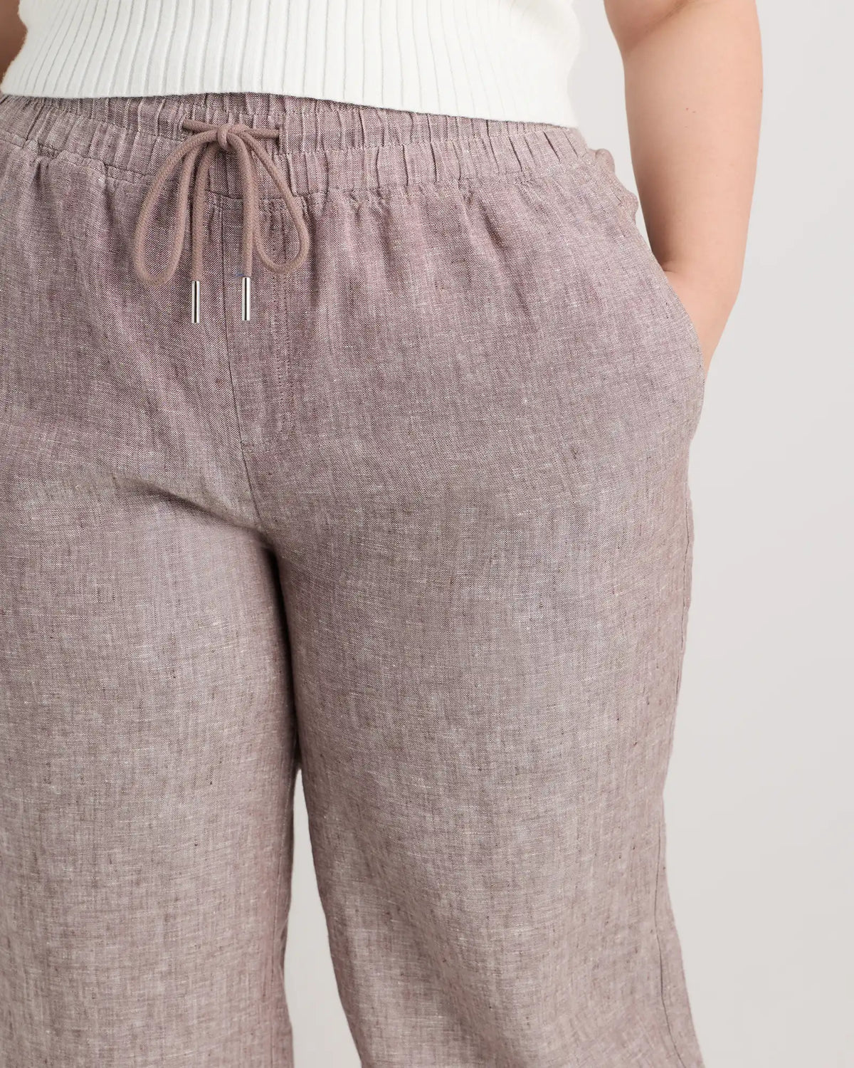 100% European Linen Wide Leg Pants