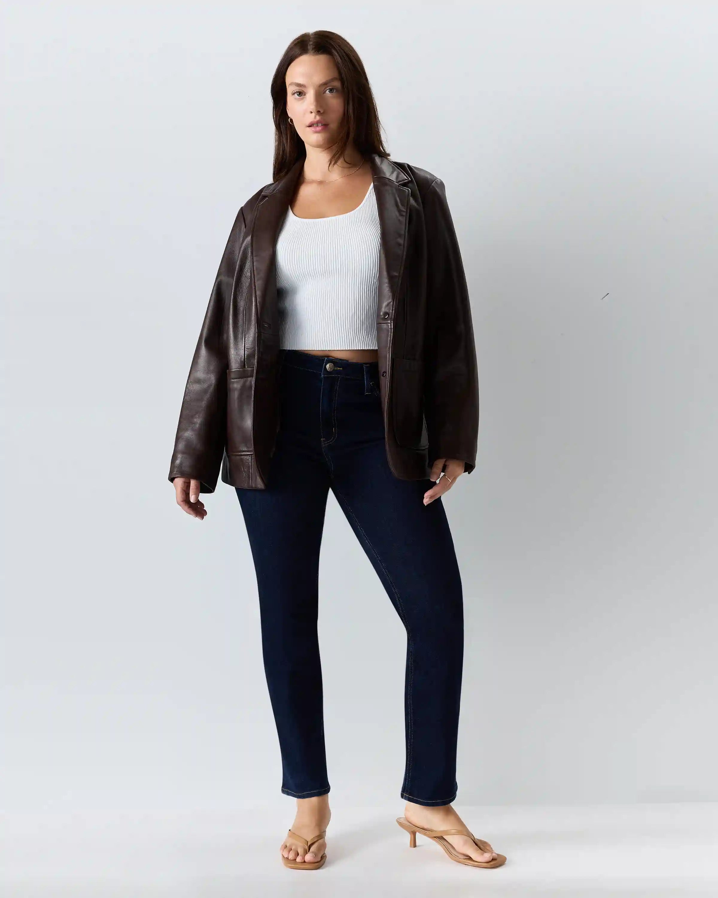Luna Stretch Slim Straight Jeans