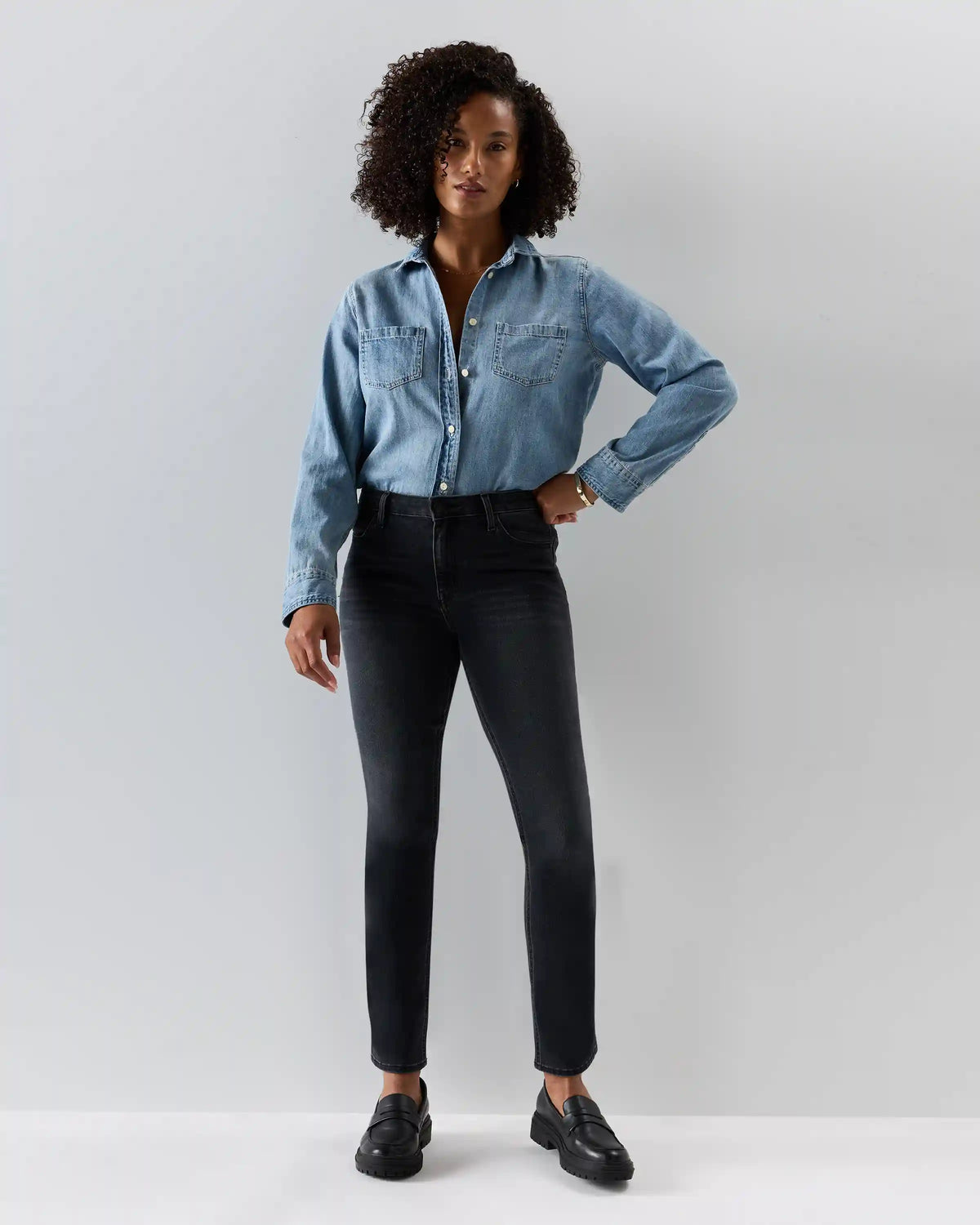 Luna Stretch Slim Straight Jeans