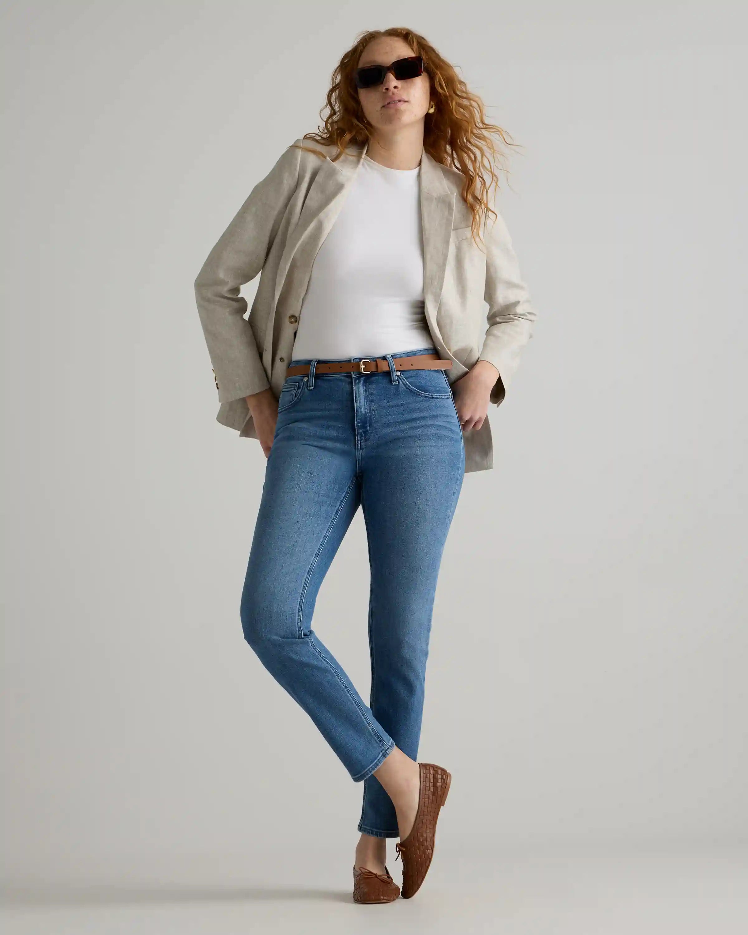 Luna Stretch Slim Straight Jeans