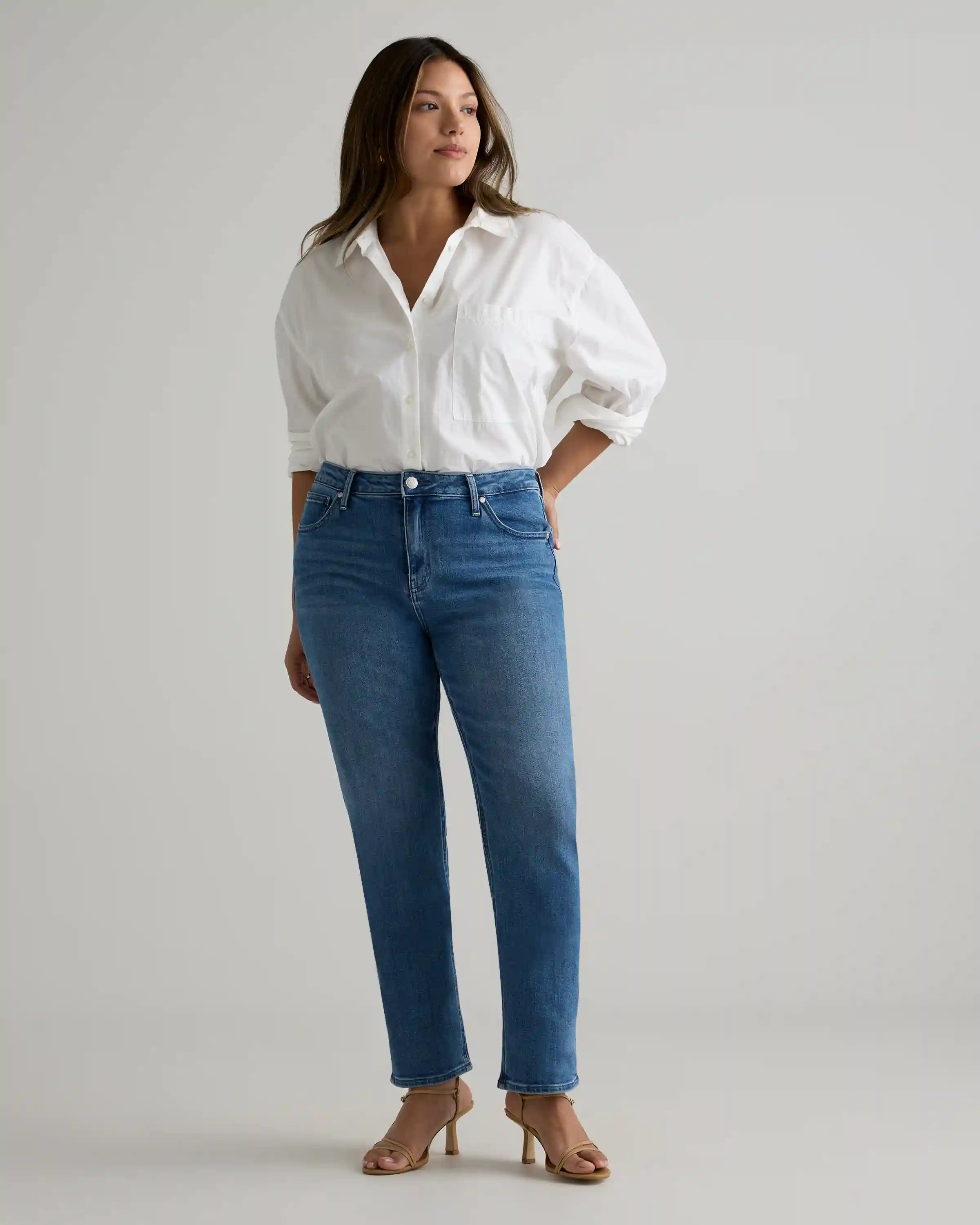 Luna Stretch Slim Straight Jeans