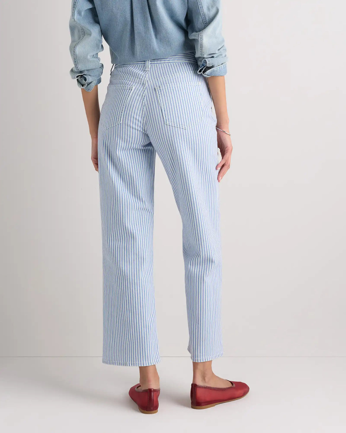 Bella Stretch Patch Pocket Wide Leg Jeans