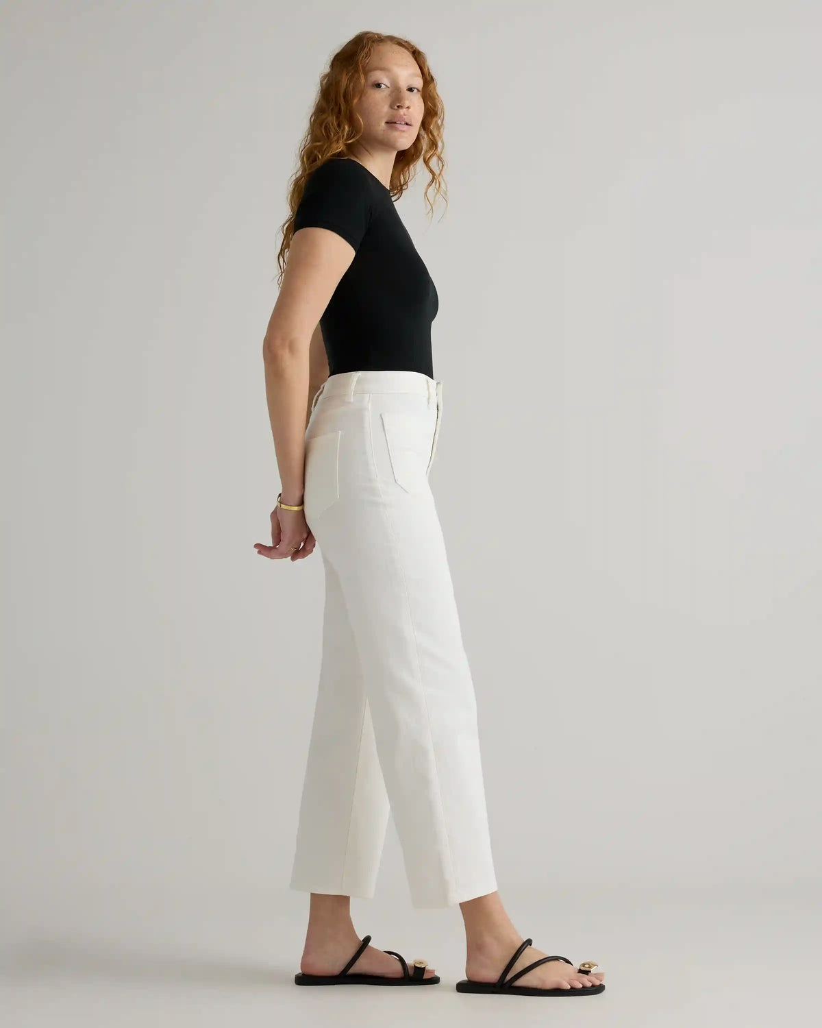 Bella Stretch Patch Pocket Wide Leg Jeans