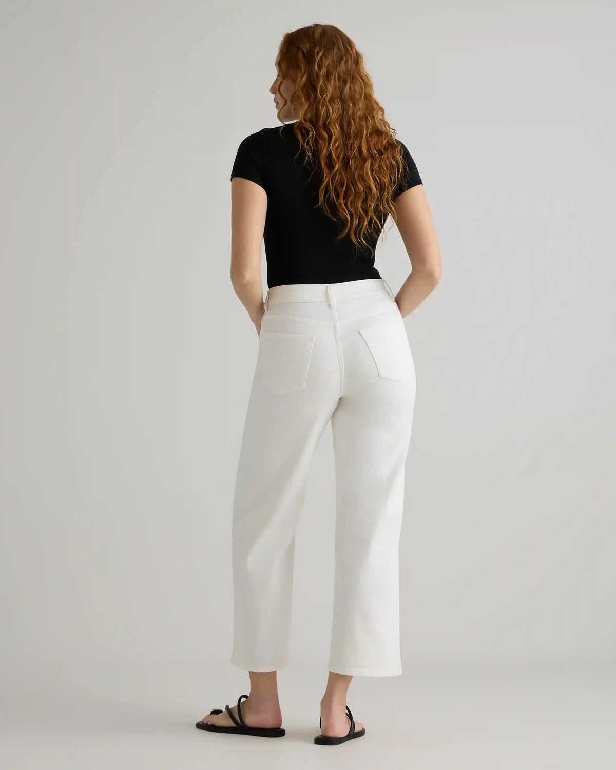 Bella Stretch Patch Pocket Wide Leg Jeans